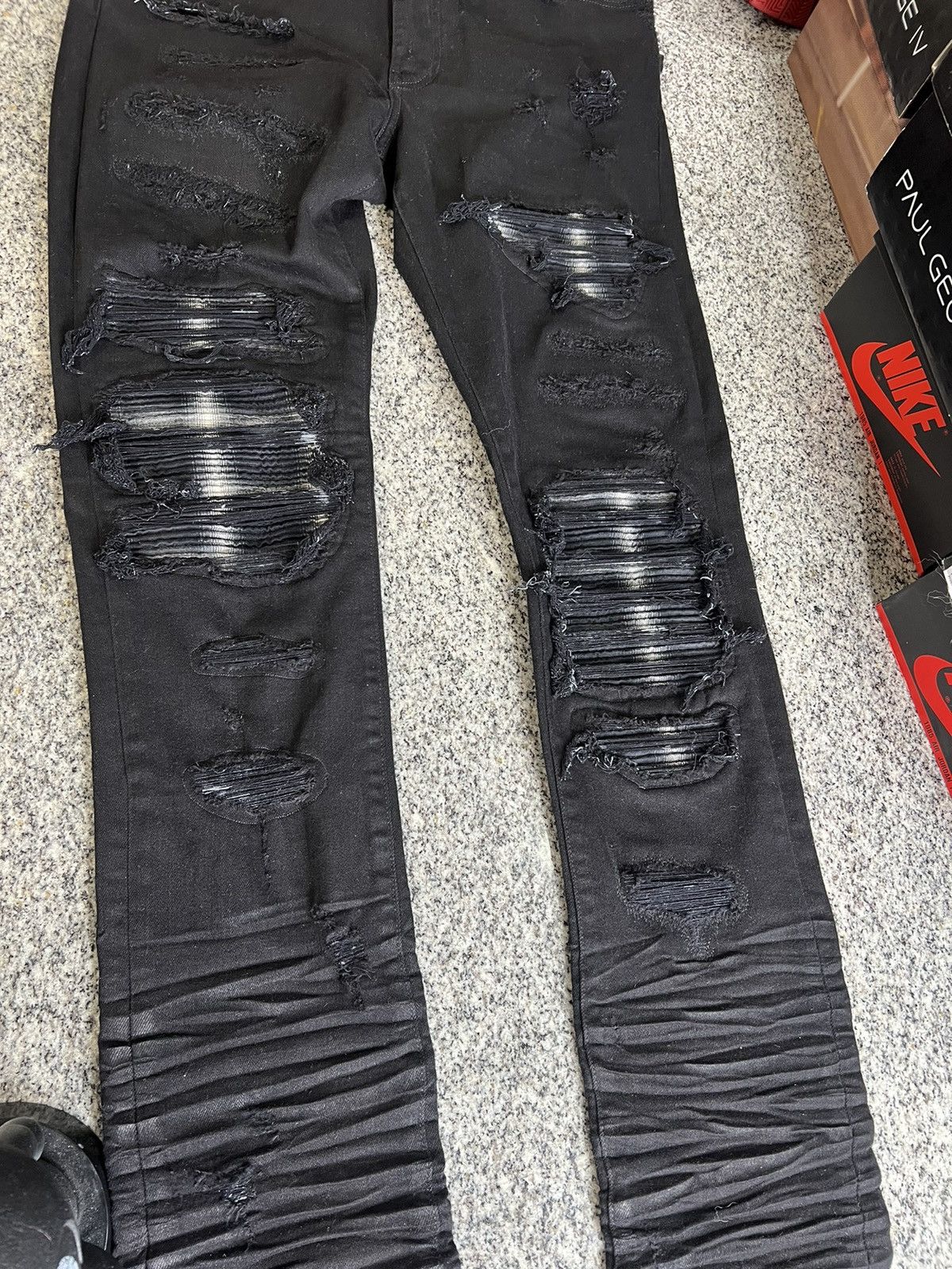 Amiri Amiri Mx1 Split Leather Jeans Size US 34 / EU 50 - 2 Thumbnail