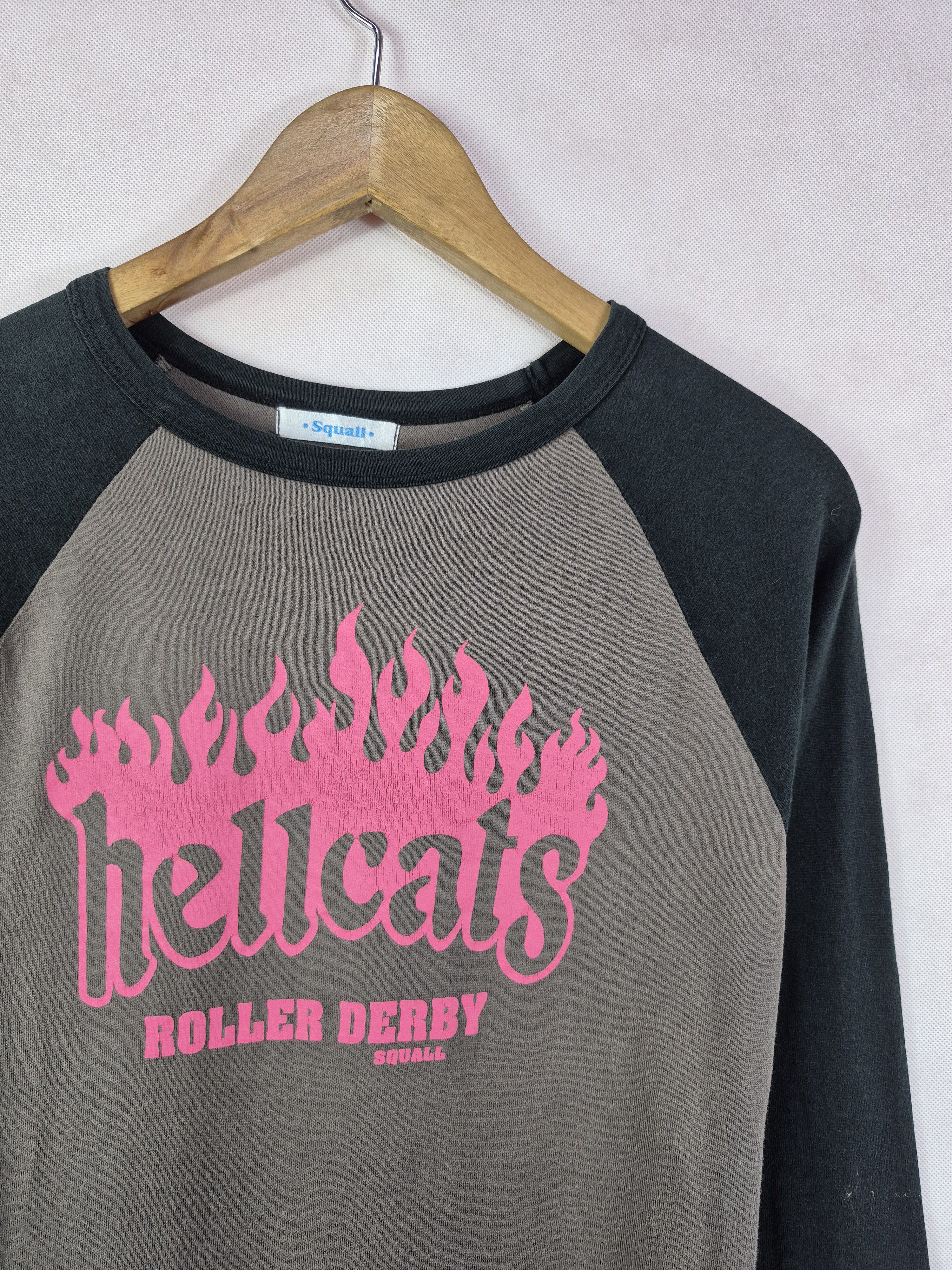 Japanese Brand 🔥 Hellcats Roller Derby Squall 3 Quarter Tee Size US S / EU 44-46 / 1 - 2 Thumbnail