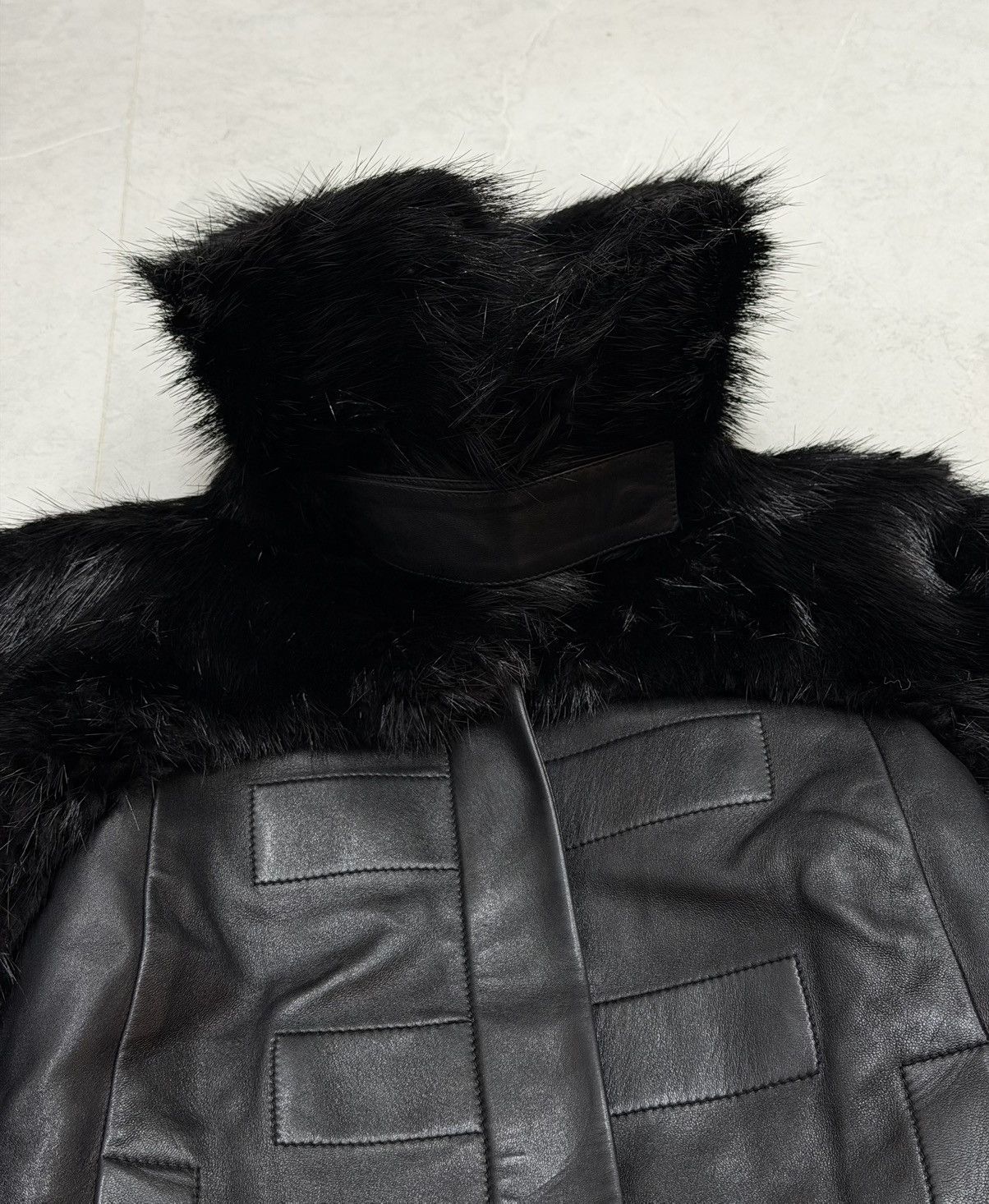 Gucci GUCCI Tom Ford FW2003 Beaver Fur Leather Jacket 2003 Buckles Size S / US 4 / IT 40 - 11 Thumbnail