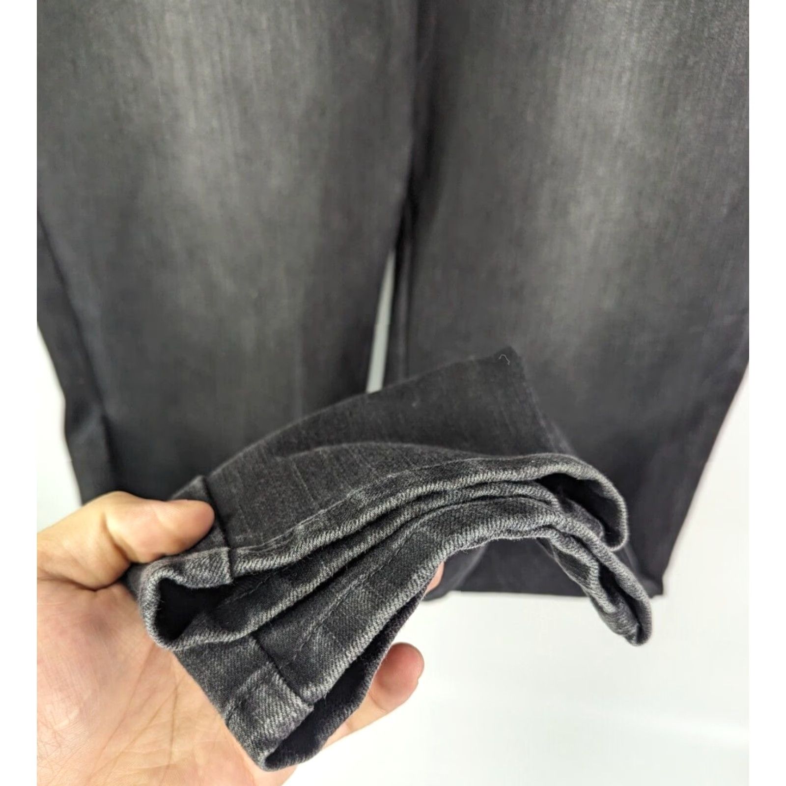 Soft Surroundings Soft Surroundings Jeans Womens 1X Black Denim Pull-on Jegging Elastic Waist Stretch 54848 Size 40" / US 18 - 3 Thumbnail