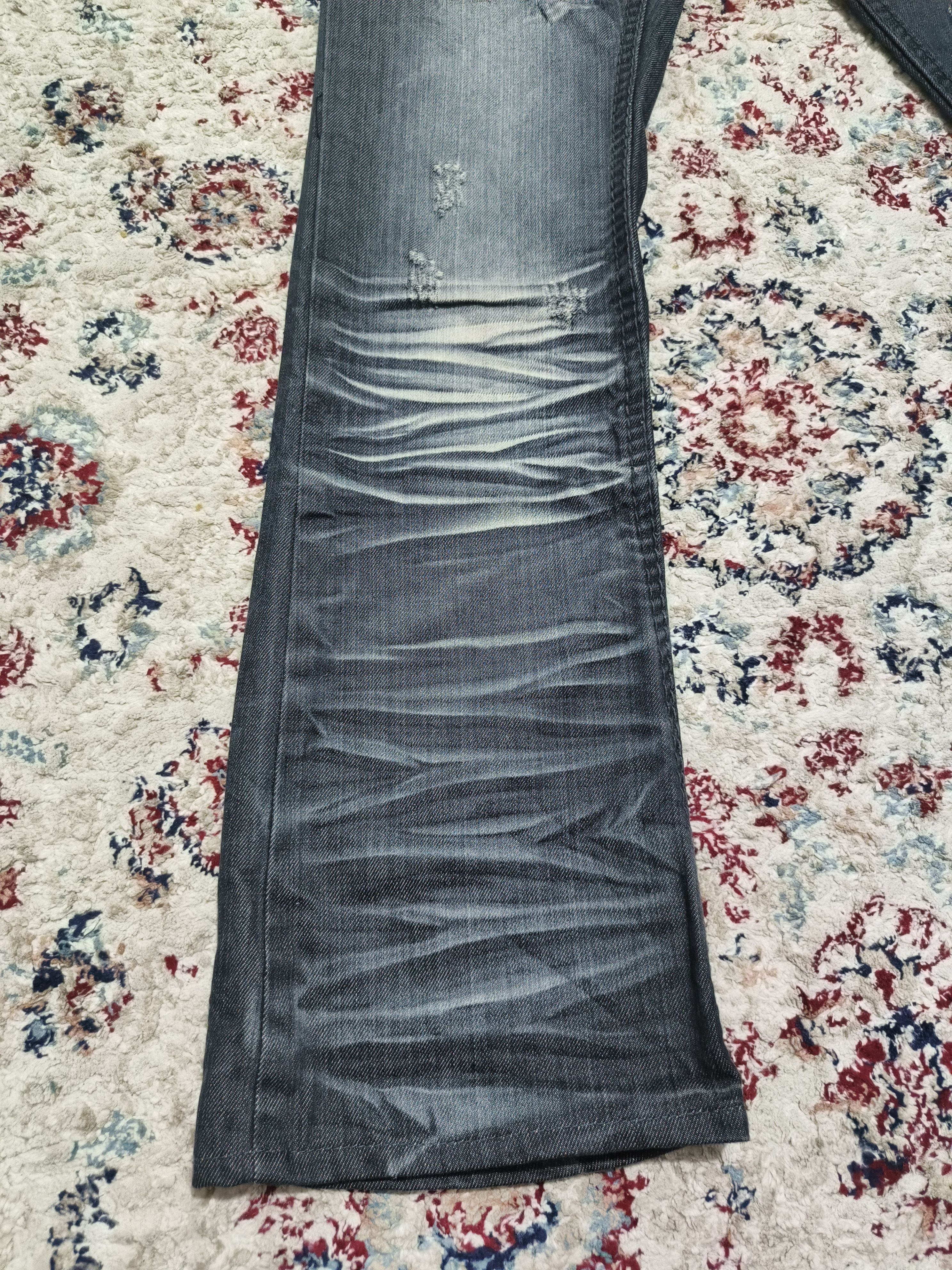 If Six Was Nine × Japanese Brand × Le Grande Bleu (L.G.B.) Japanese Black Flare Distressed Denim Jeans Size US 30 / EU 46 - 3 Thumbnail