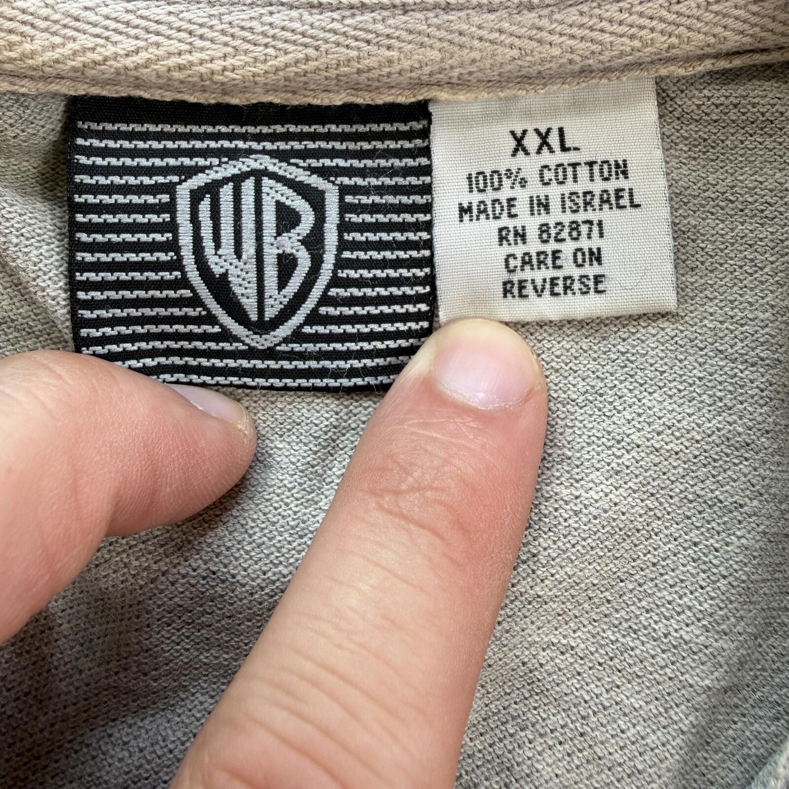 Warner Bros Vintage 1991 Warner Bros Bugs Bunny Polo Shirt Gray XXL Size US XXL / EU 58 / 5 - 4 Thumbnail