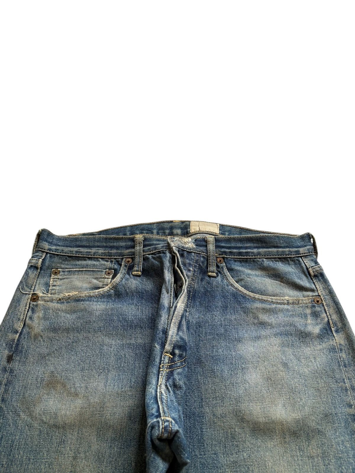 Japanese Brand Vintage Japanese Brand Selvedge Mud Wash Distress Baggy Jean Size US 32 / EU 48 - 4 Thumbnail