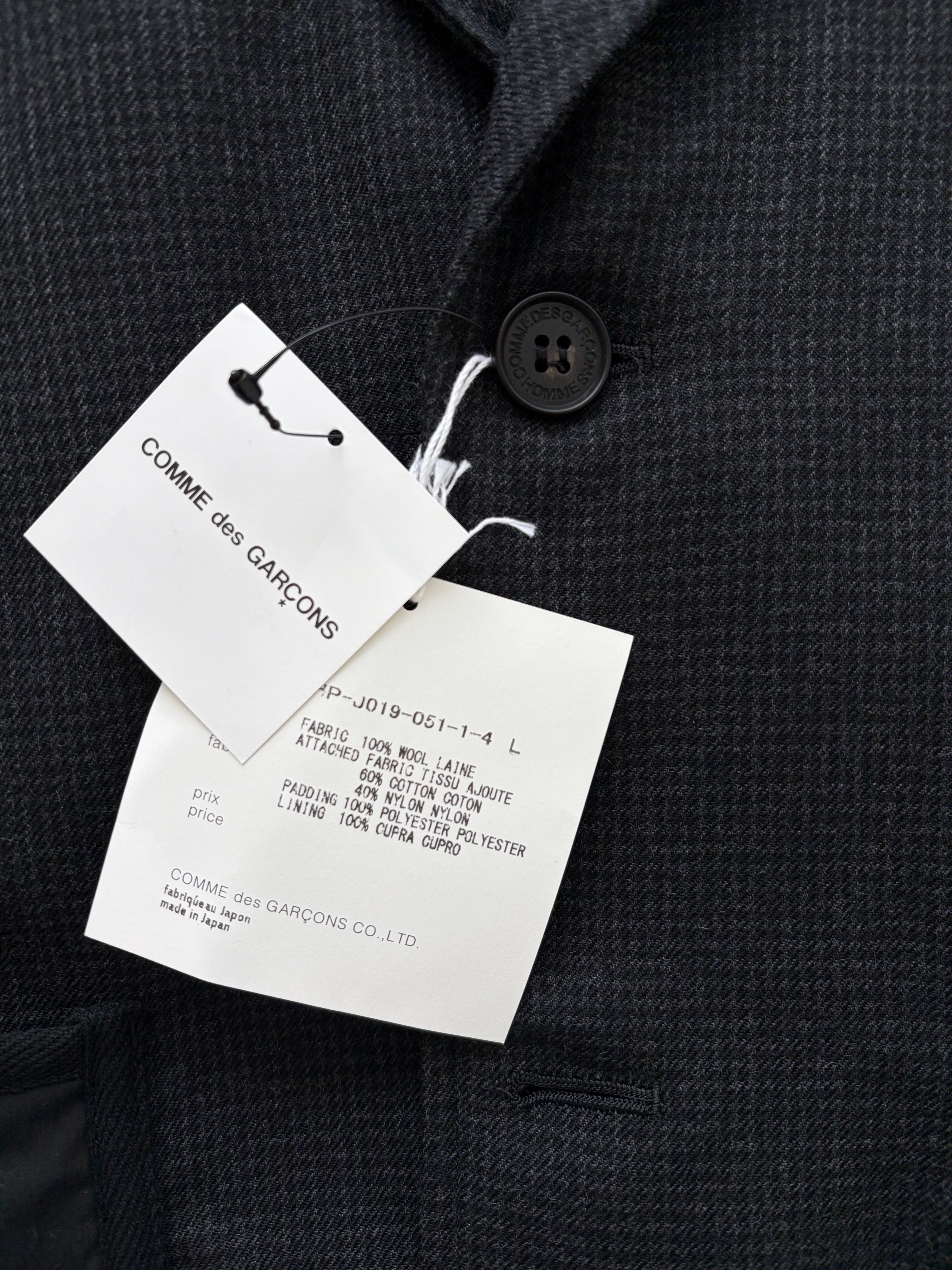 Comme des Garcons Homme COMME des GARCONS HOMME Wool Houndstooth Suit Size L Size 50L - 5 Thumbnail