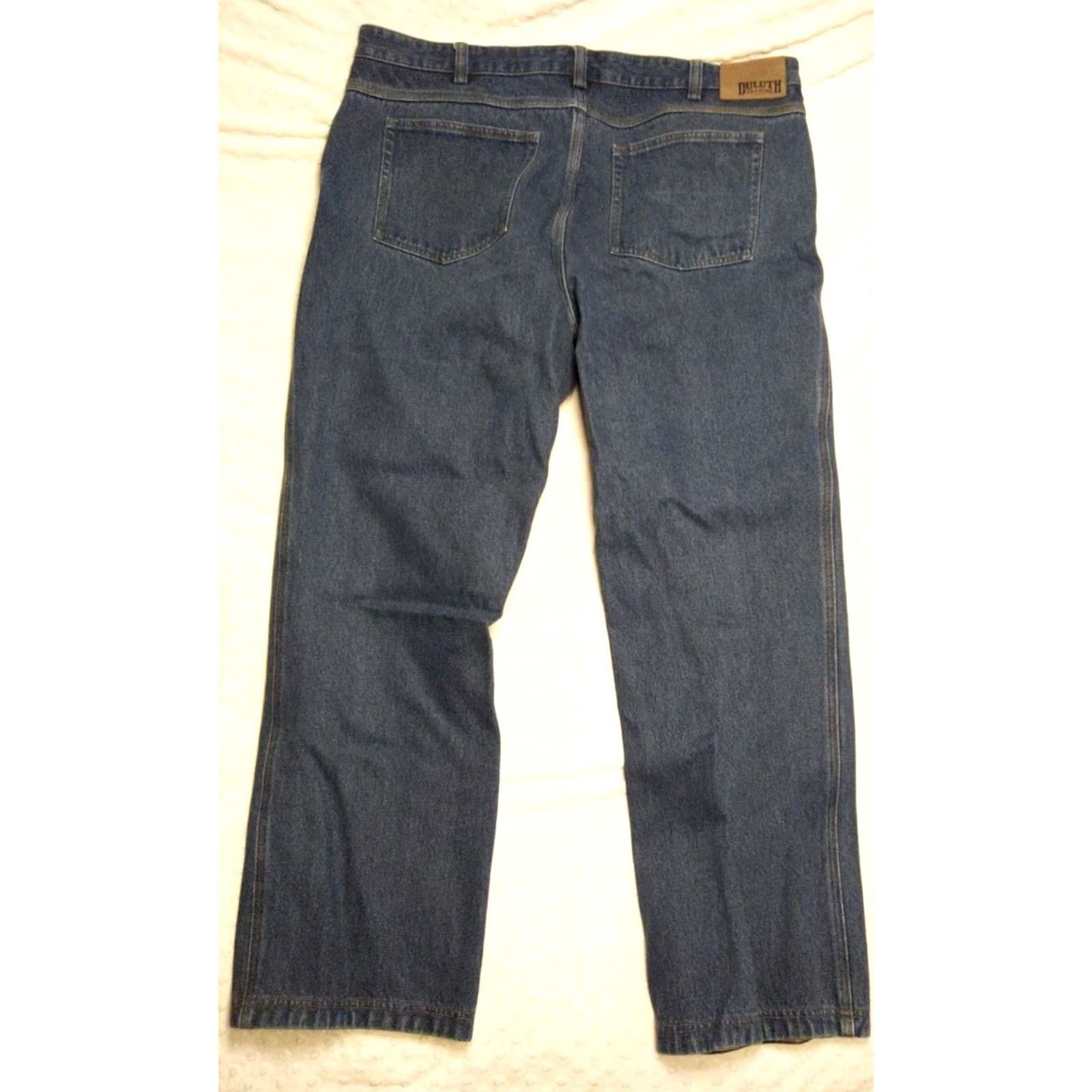 Duluth Trading Company Duluth Trading Co. Relax Flex Ballroom Jeans Jeans Mens 42x32 Blue Dark Wash Denim Stretch 5-Pocket Logo USA Cowboy Vintage No Size US 42 / EU 58 - 7 Thumbnail