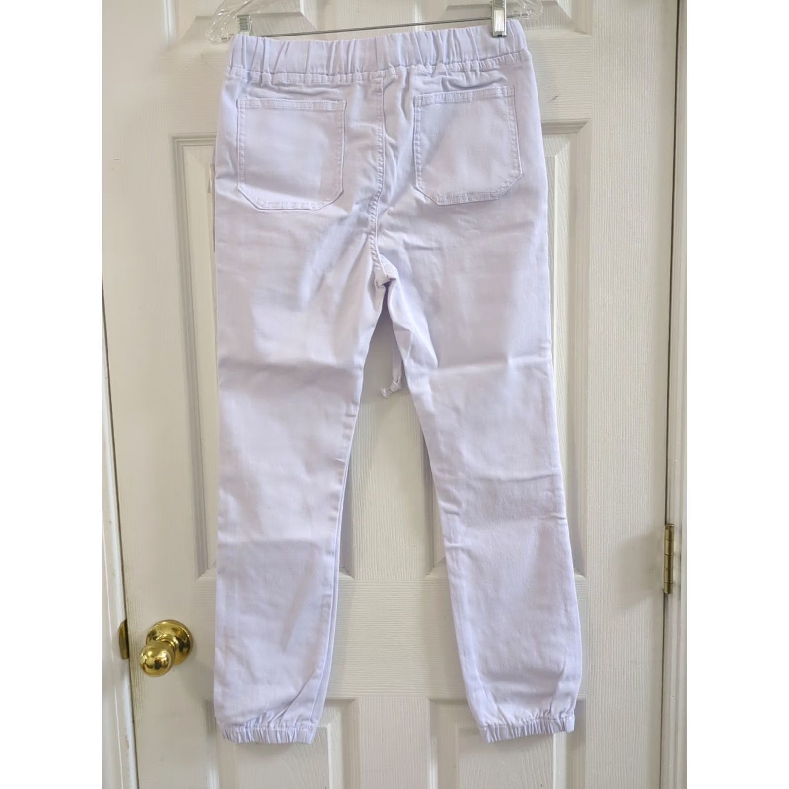 Vintage Roma Jogger Pants White S Regular Women NWT Drawstring Waist Hyper Stretch Size 28" / US 6 / IT 42 - 6 Thumbnail