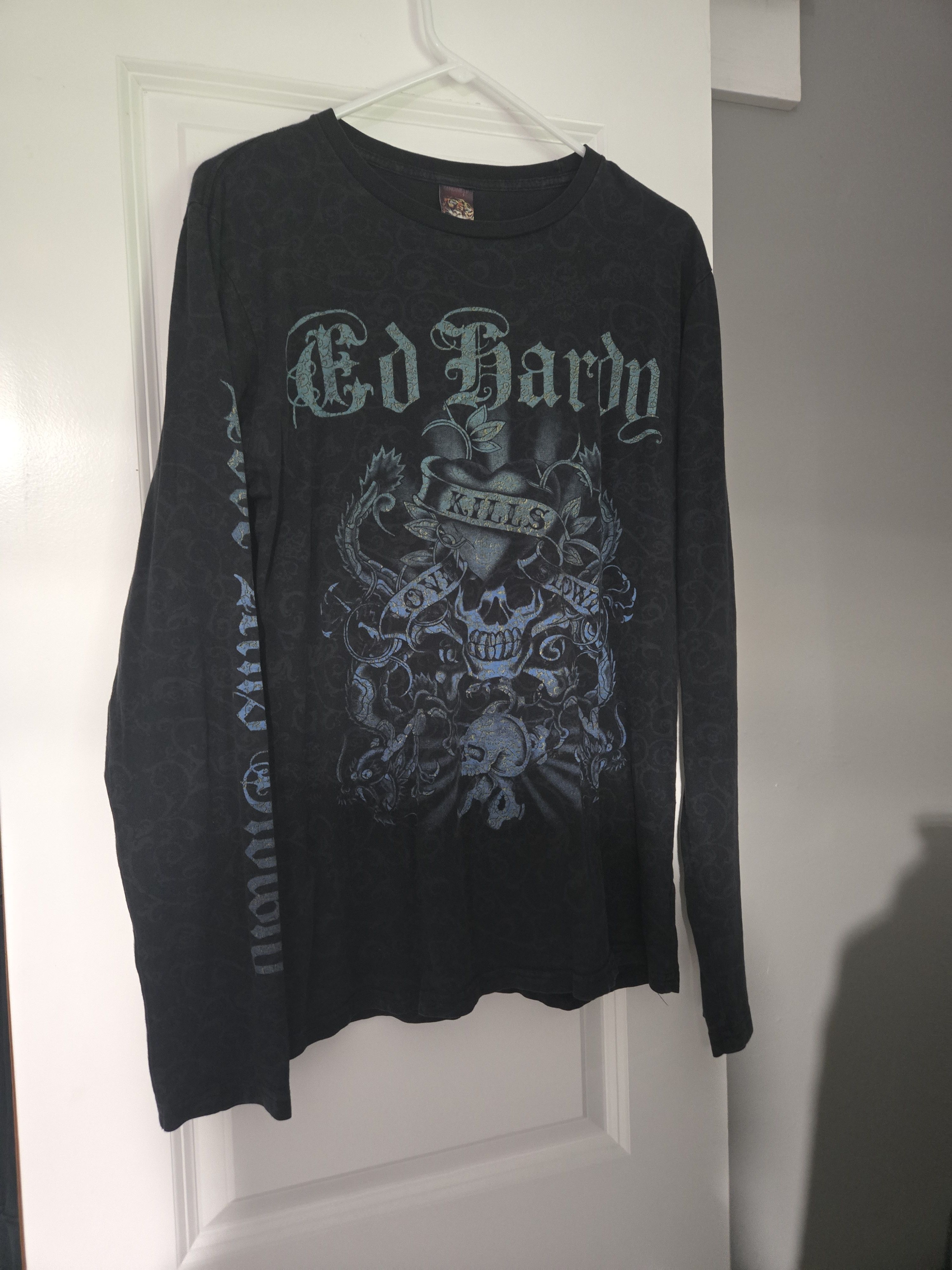 Christian Audigier Y2K RARE ED HARDY LONGSLEEVE Size US L / EU 52-54 / 3 - 2 Thumbnail