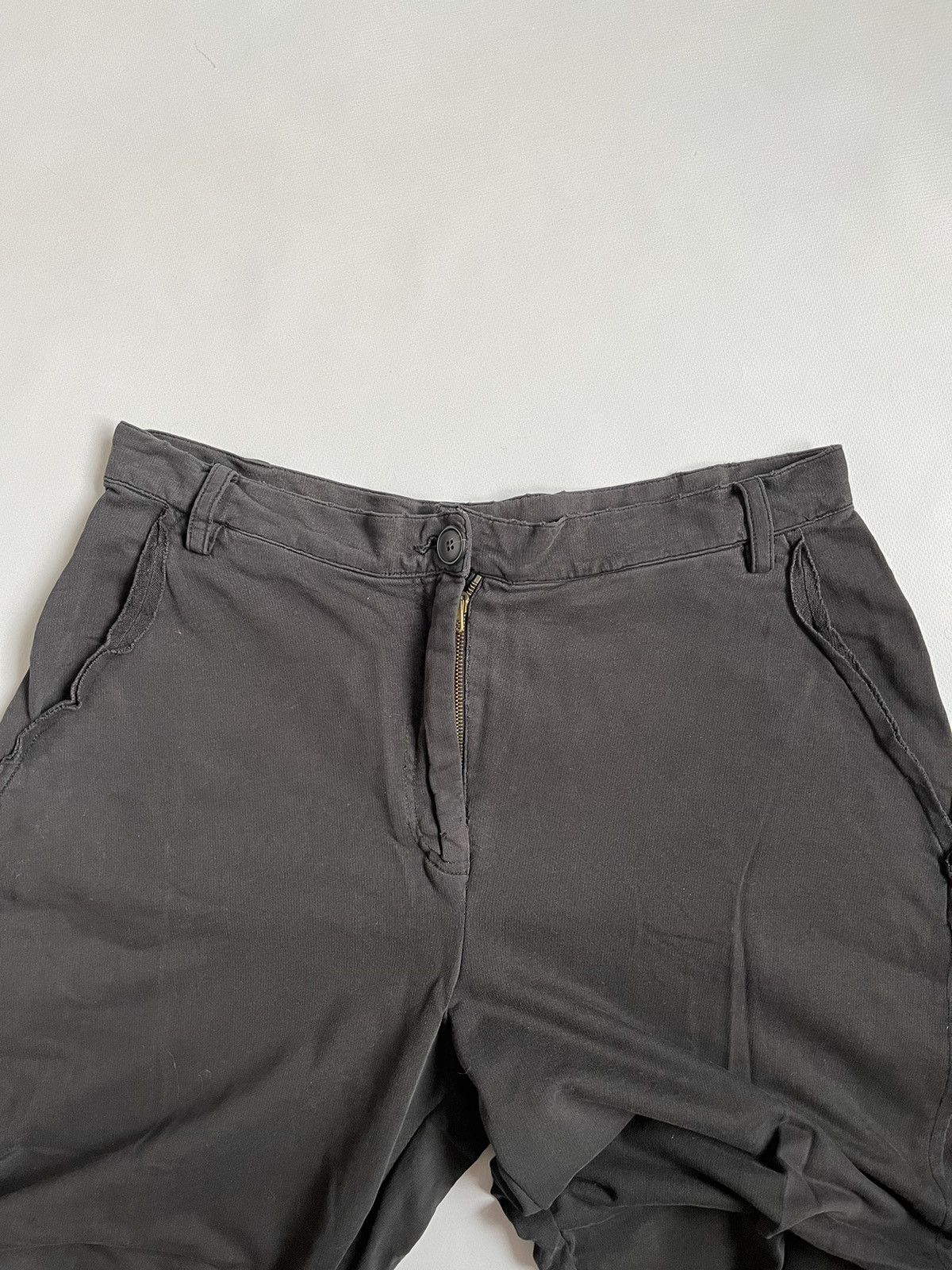 Black Label × Rundholz × Yohji Yamamoto RUNDHOLZ Black Label Unisex Distressed Wide Leg Trousers Size 36" / US 14 / IT 50 - 2 Thumbnail