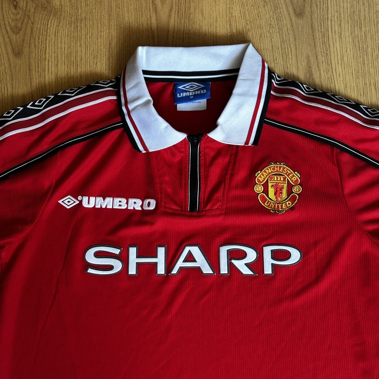Umbro Vintage Manchester United 1998 1999 Football Home Shirt Size US M / EU 48-50 / 2 - 2 Thumbnail