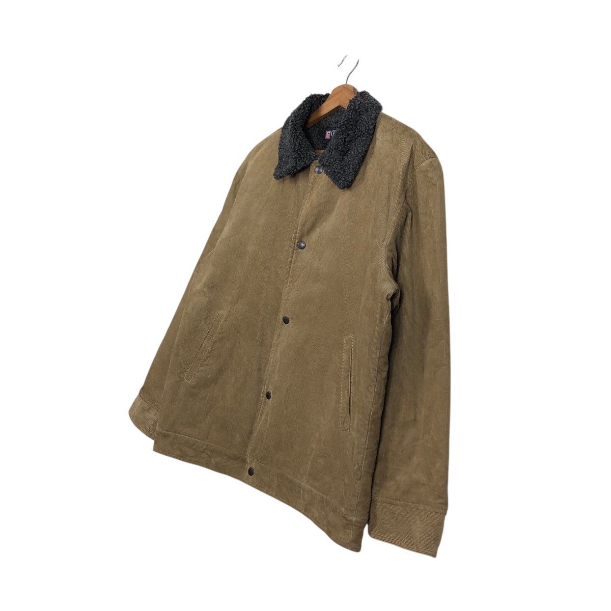 Ralph Lauren 📌Vintage Trucker Corduroy Jacket Chaps Ralph Lauren Sherpa Size US L / EU 52-54 / 3 - 3 Thumbnail