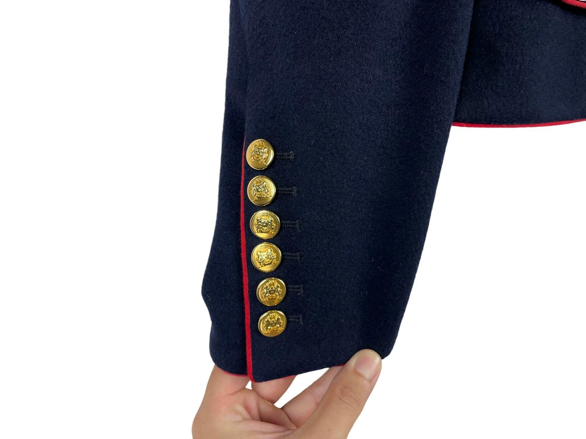 Celine Celine Court Gold Button Wool Short Jacket 38 Size XS / US 0-2 / IT 36-38 - 5 Thumbnail