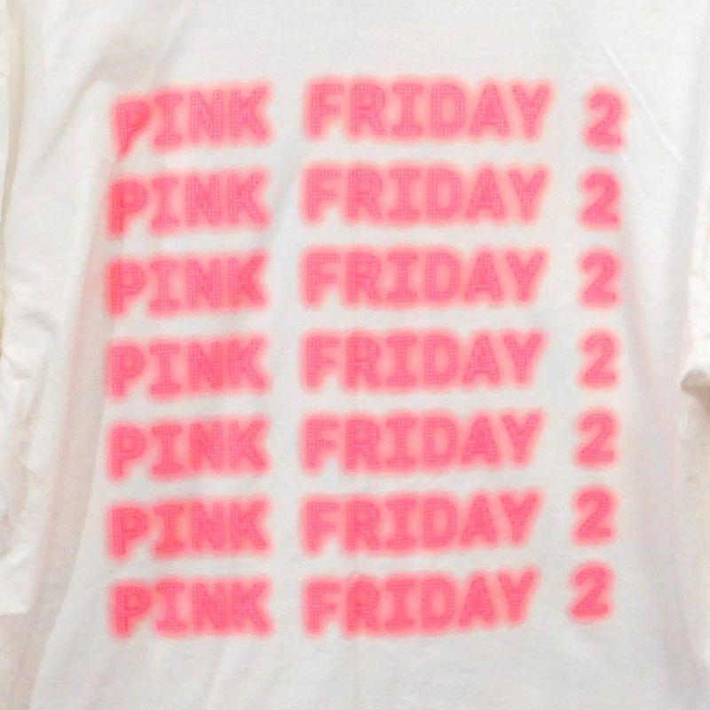 Hanes Nicki Minaj T Shirt Pink Friday 2 Size L White Double Sided Size US L / EU 52-54 / 3 - 5 Thumbnail
