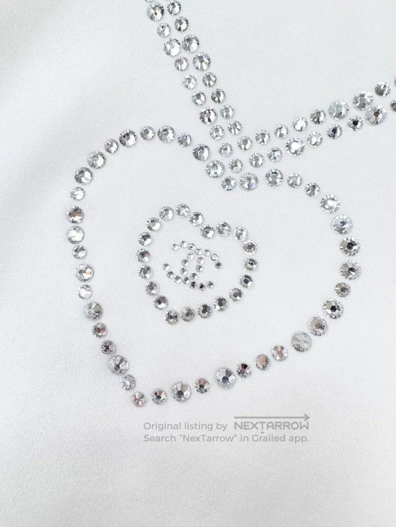 Chanel Chanel 21K popular white rhinestone love studded bead long Size XS / US 0-2 / IT 36-38 - 5 Thumbnail
