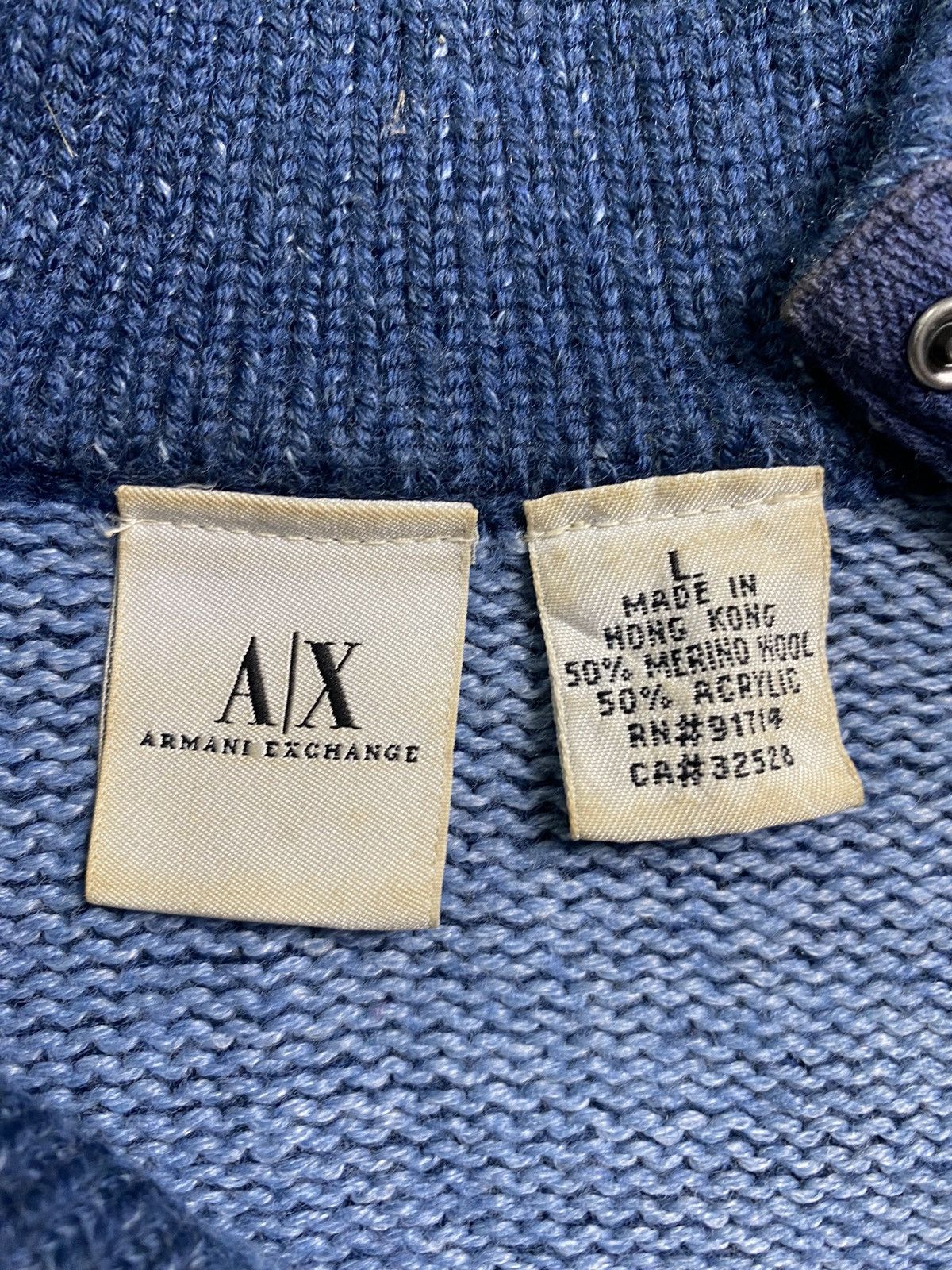 14th Addiction × Armani Exchange × If Six Was Nine Armamani Exchange Asymmetrical Button Wool Longsleeve Size US L / EU 52-54 / 3 - 7 Thumbnail