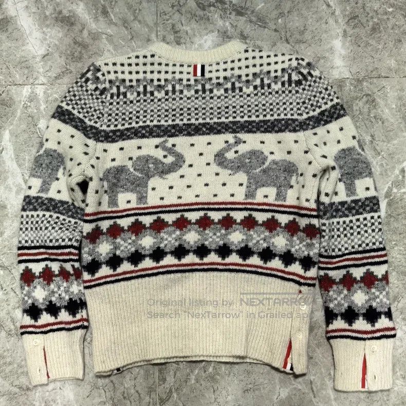 Thom Browne Thom Browne Fair Isle patterned knitted sweater Size US XS / EU 42 / 0 - 2 Thumbnail