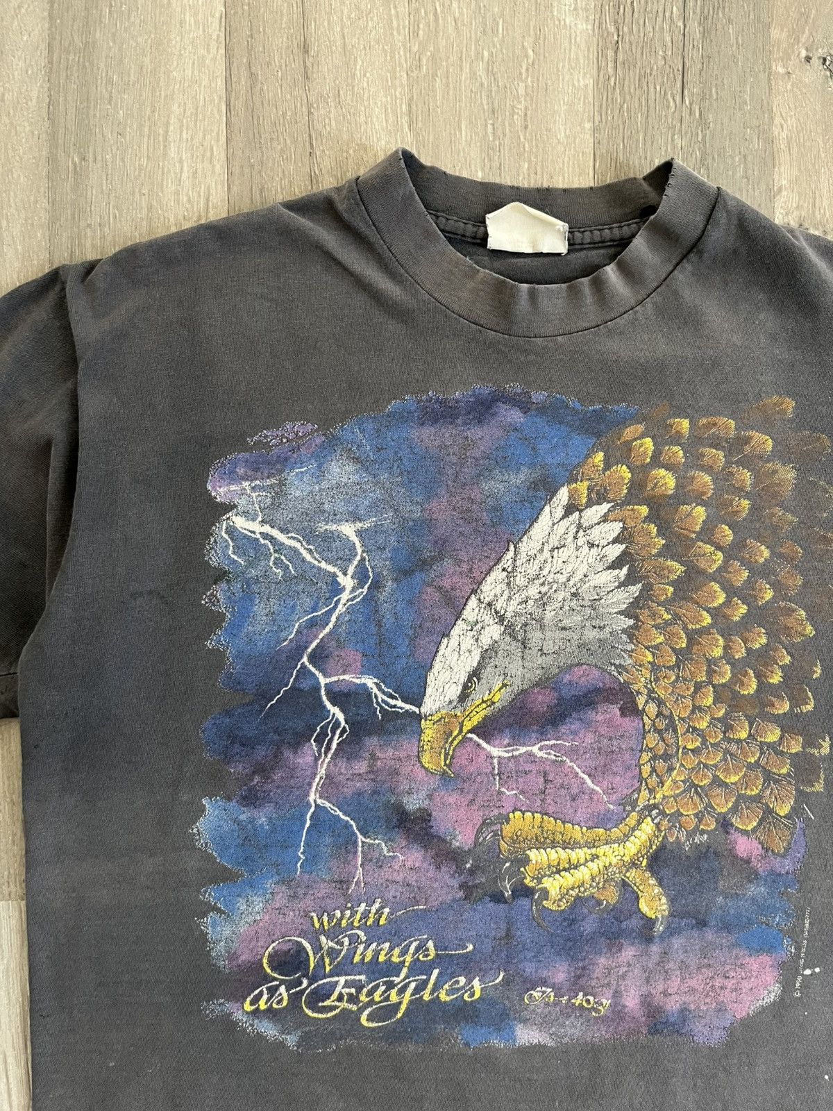 Other 1990 “With Wings as Eagles” Jesus Tee Size US M / EU 48-50 / 2 - 3 Thumbnail