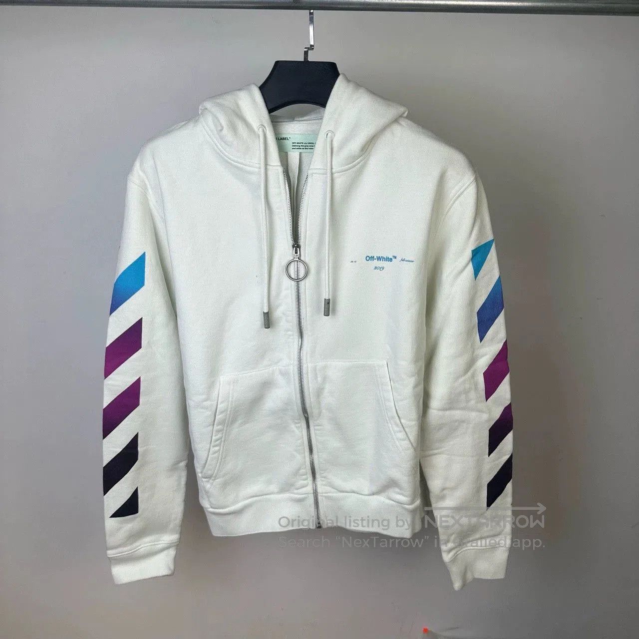 Off-White off white rainbow gradient zip hoodie. Size US L / EU 52-54 / 3 - 2 Thumbnail