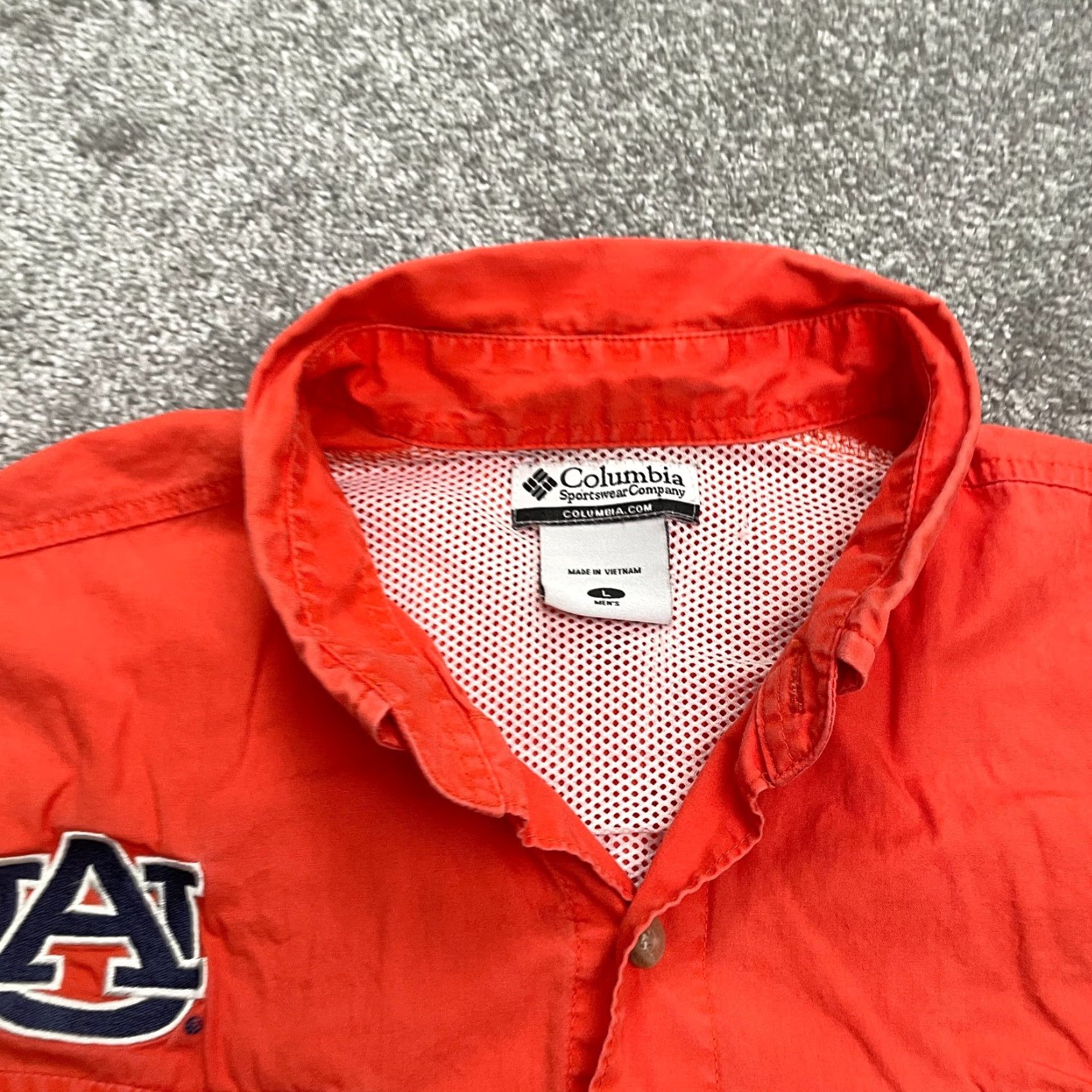 Vintage Columbia PFG Bonehead Button-Up Shirt Mens Large Orange Casual Outdoor University Size US L / EU 52-54 / 3 - 3 Thumbnail