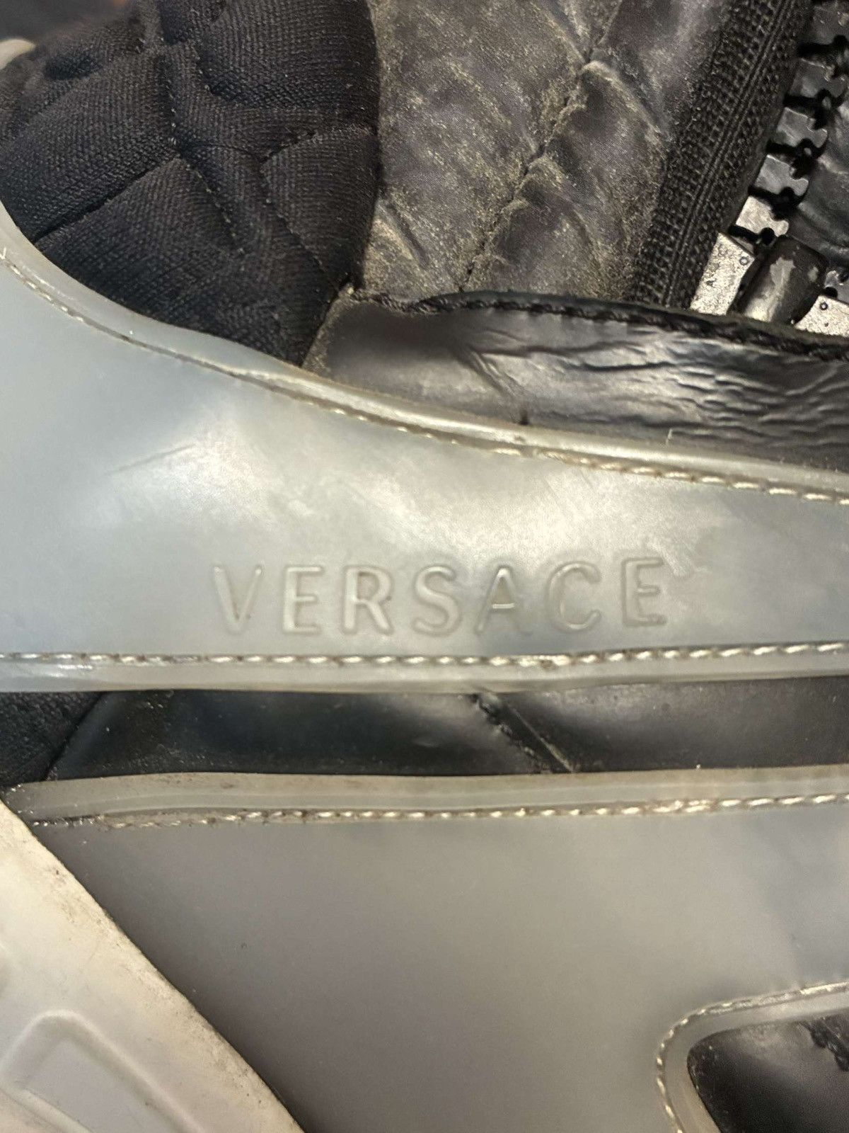 Versace Versace High Top Chain Reaction Sneakers Size US 11.5 / EU 44-45 - 6 Thumbnail