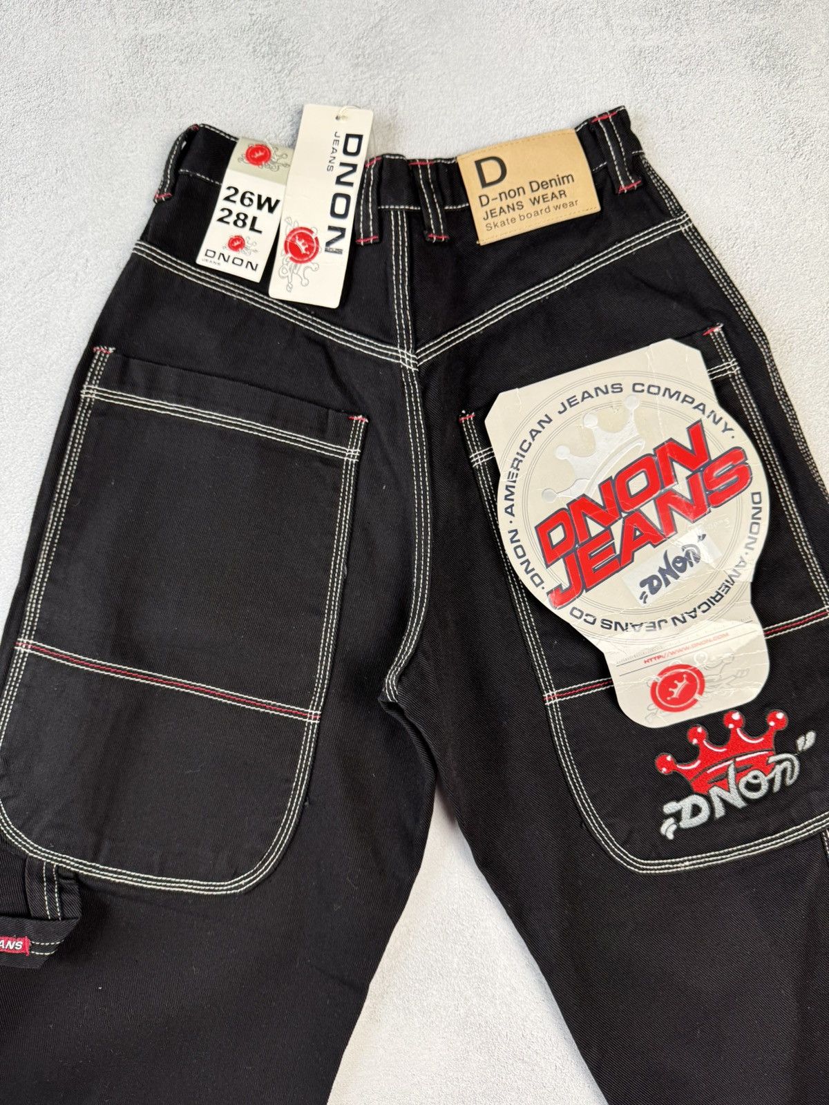 Japanese Brand Vintage D-NON Skateboard Denim Pants Jeans size 26 Size US 26 / EU 42 - 3 Thumbnail