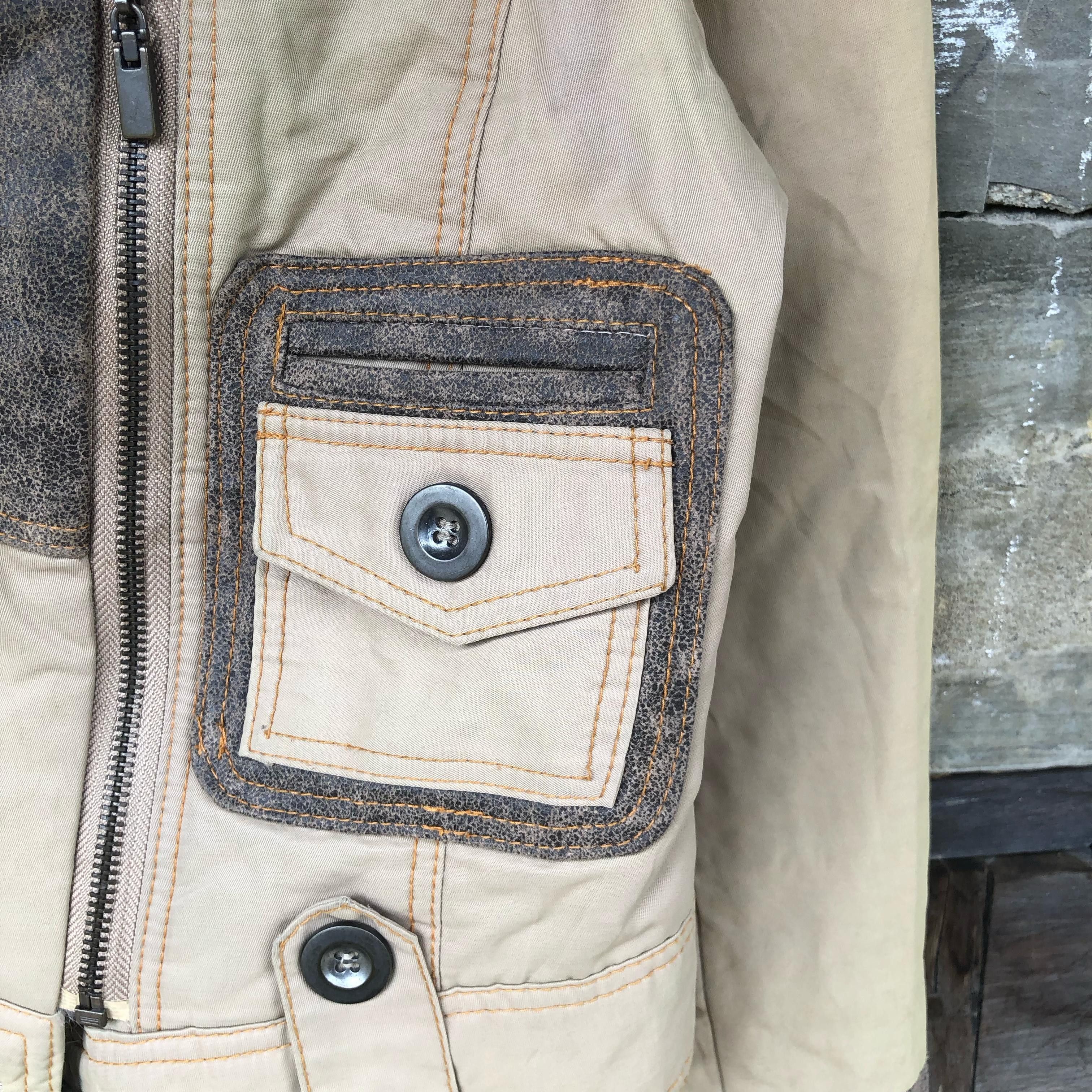 Dirk Bikkembergs Dirk Bikkembergs Faded Cowhide Lether Fur Jacket Size M / US 6-8 / IT 42-44 - 3 Thumbnail