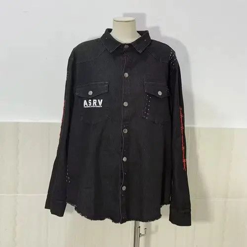Japanese Brand Miyauchi x Reia Motorcycle Dark Wear Denim Jacket Size US L / EU 52-54 / 3 - 7 Thumbnail