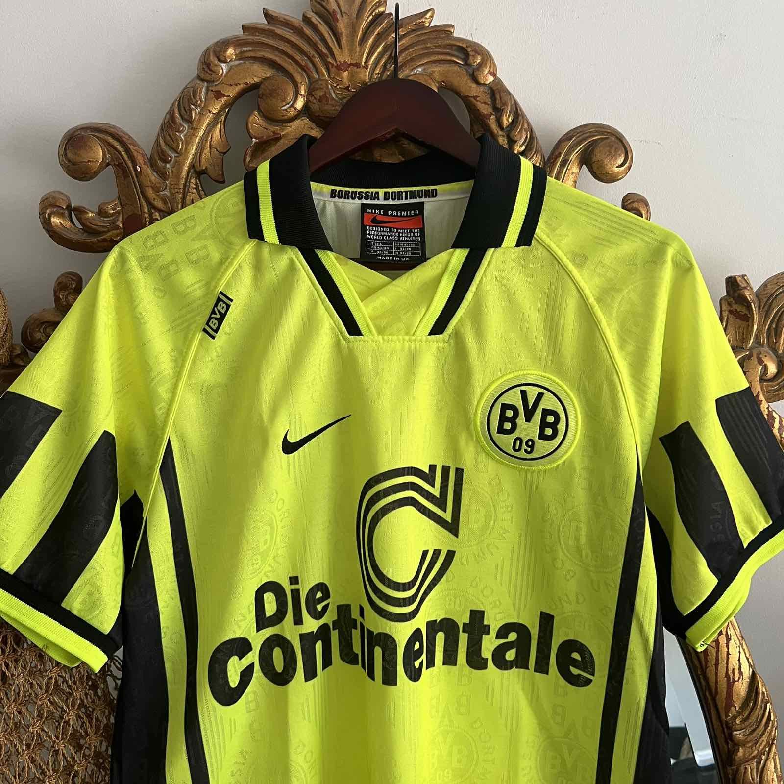 Vintage Borussia Dortmund 1996 1997 Home Vintage Nike Football Shirt Size US L / EU 52-54 / 3 - 3 Thumbnail