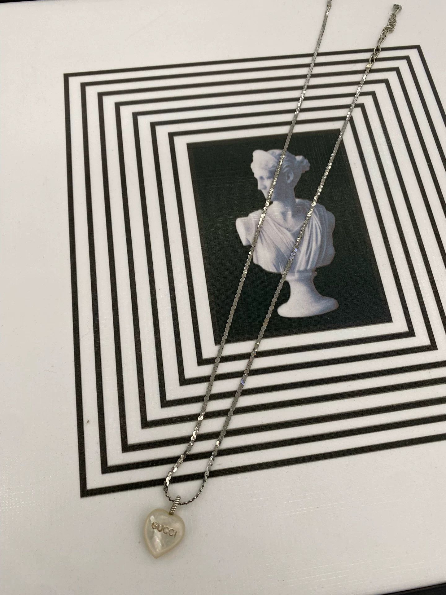 Gucci Gucci Heart Necklace 925 Silver Size ONE SIZE - 1 Thumbnail