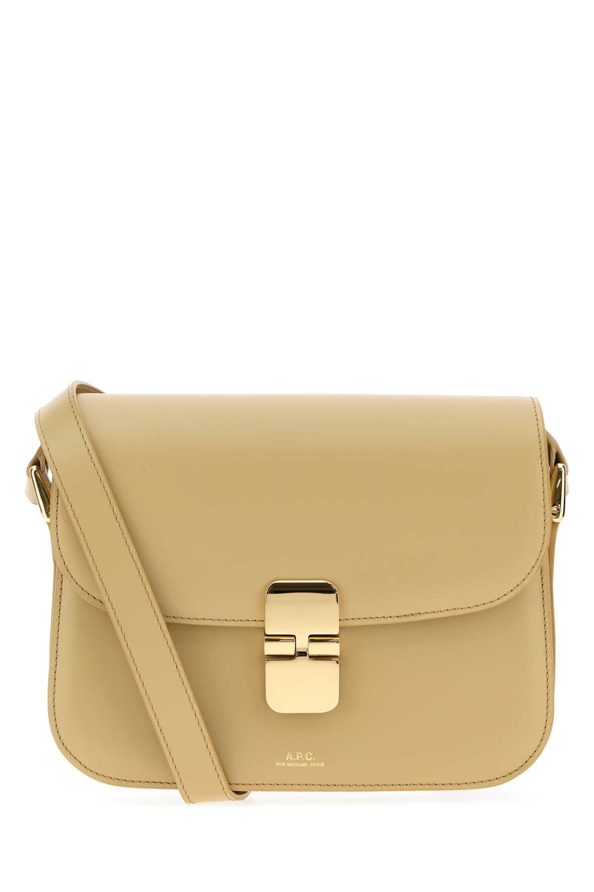 A.P.C. Beige Leather Small Grace Crossbody Bag Size ONE SIZE - 1 Thumbnail