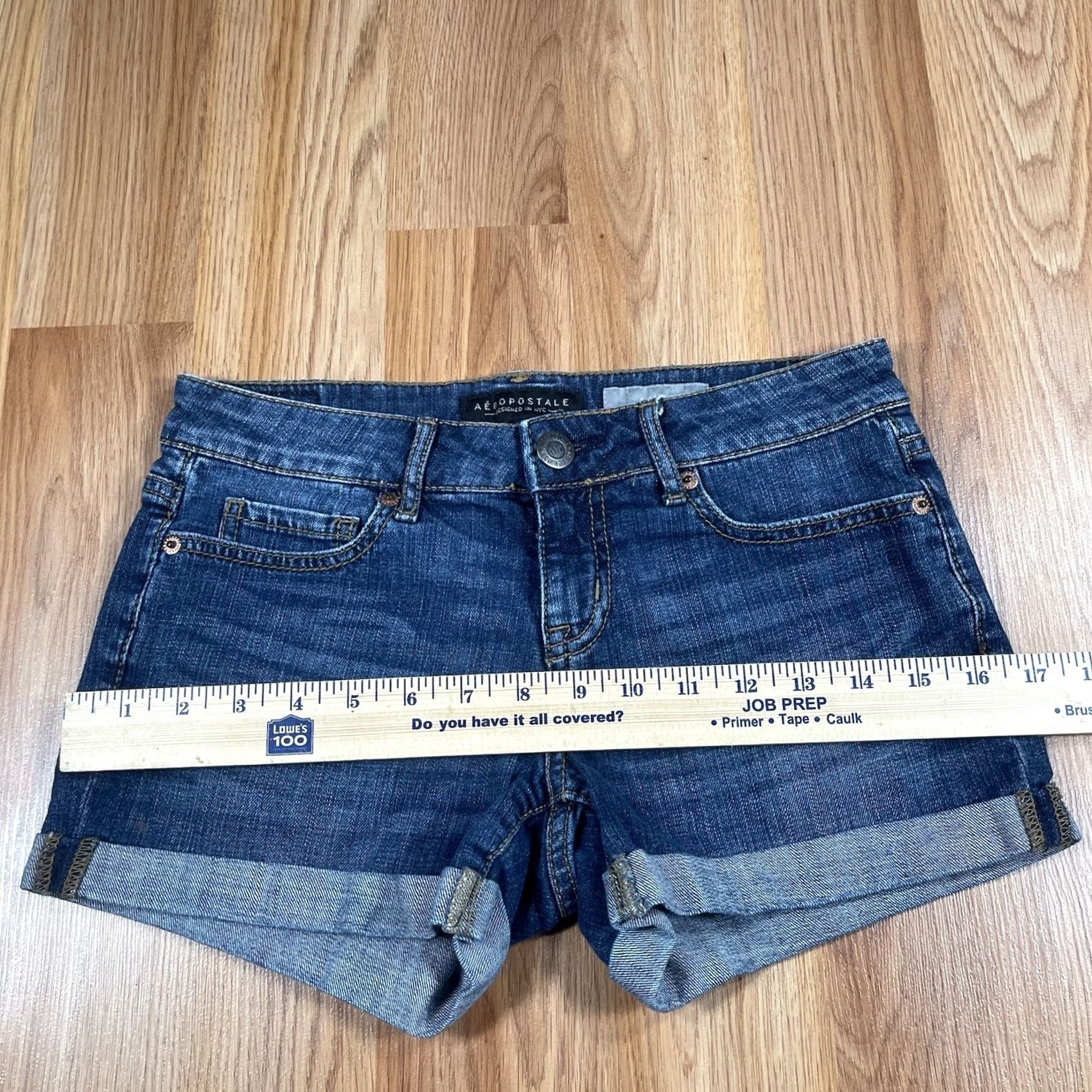 Aeropostale Aeropostale Shorts Denim Jeans Womens 0 Blue Flat Front Stretch Pockets Midi Size 25" / US 0 / IT 36 - 5 Thumbnail