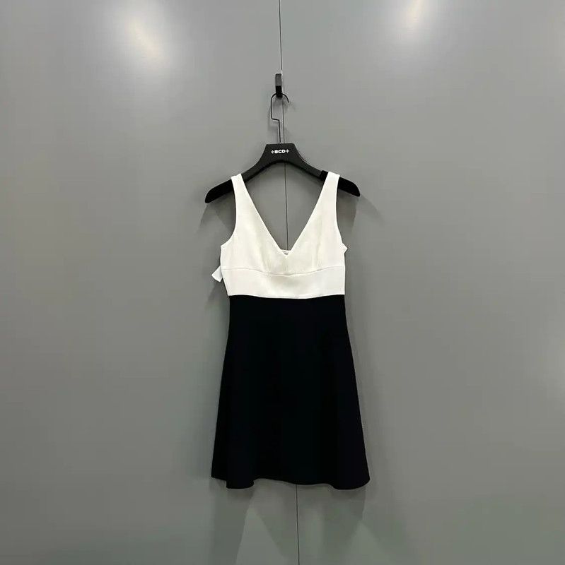 Miu Miu Miu Miu Colorblock Short Summer Dress 0089 Size ONE SIZE - 1 Thumbnail