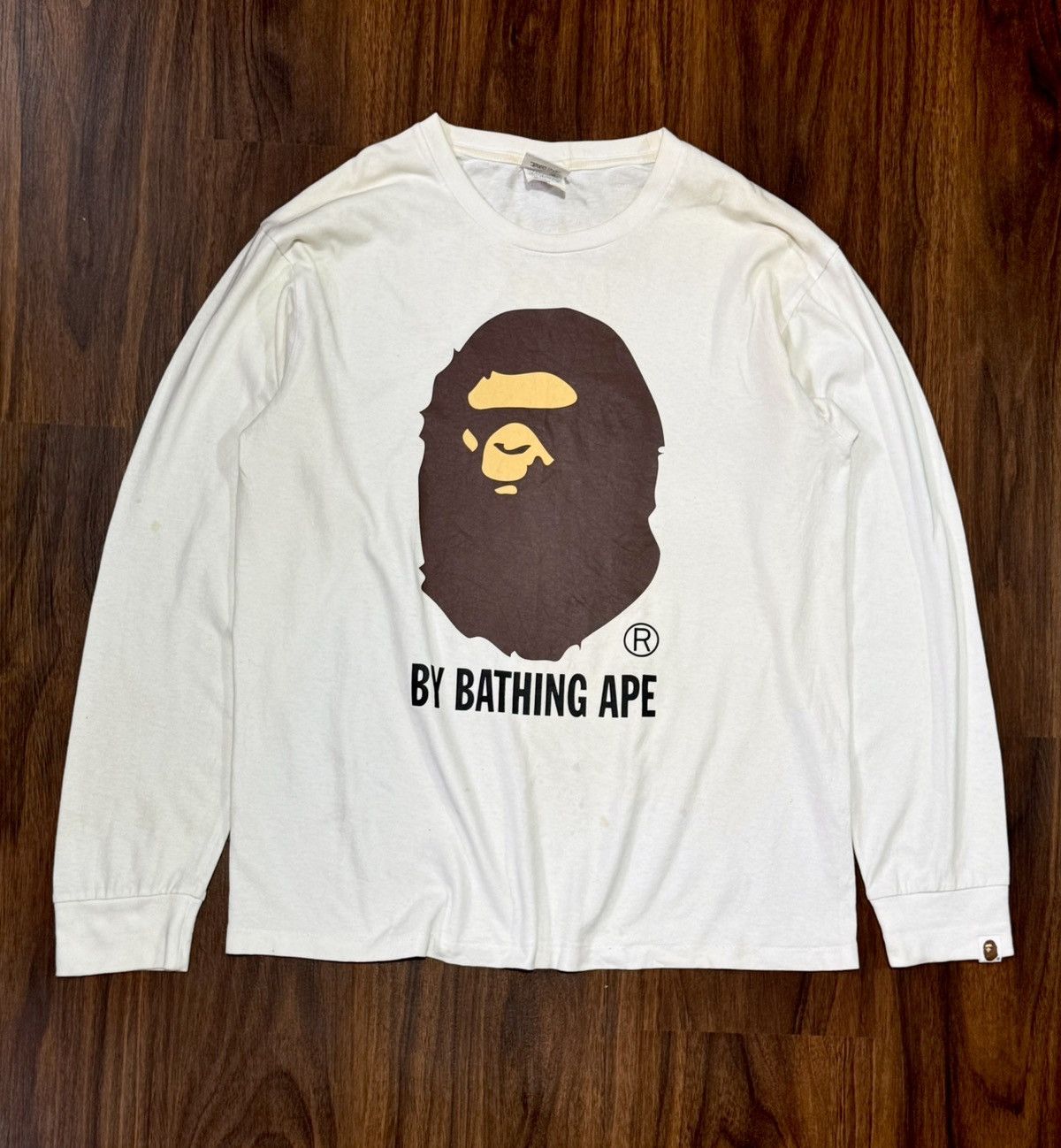 Bape BATHING APE BIG HEAD LOGO LONG SLEEVES TEE Size US L / EU 52-54 / 3 - 1 Thumbnail
