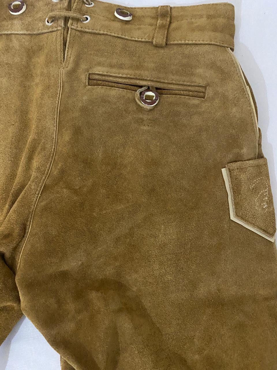 Handmade × Other Oktoberfest outfit Men's Suede Bavarian Lederhosen Size US 36 / EU 52 - 6 Thumbnail