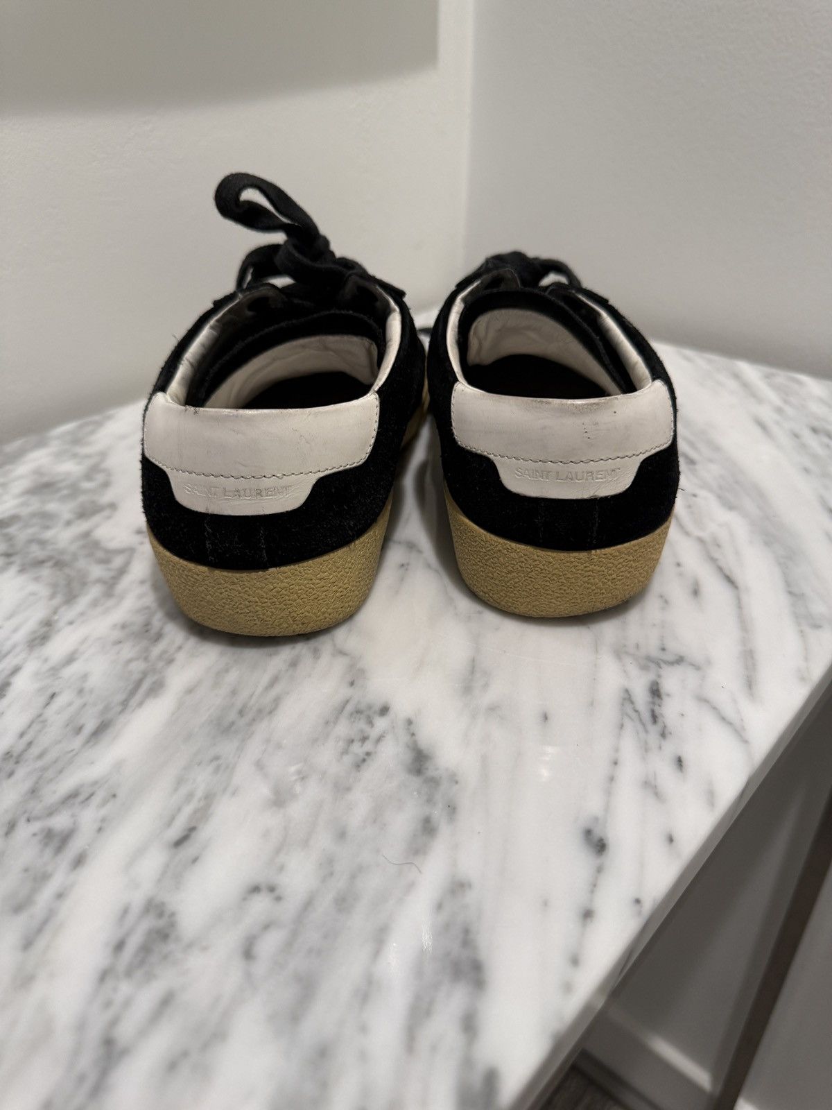 Saint Laurent Paris Saint Laurent Velvet Court Sneakers Size 40 Size US 7 / EU 40 - 3 Thumbnail