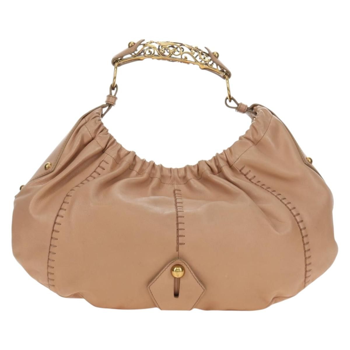 Saint Laurent Paris SAINT LAURENT Mombasa Shoulder Bag Leather Pink Gold Auth Size ONE SIZE - 2 Thumbnail