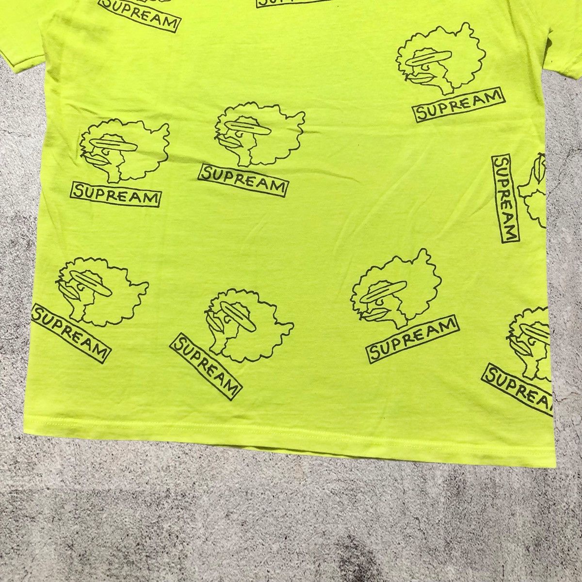 Supreme Supreme x Mark Gonzales Ramm Head T-shirt Green Streetwear Size US L / EU 52-54 / 3 - 8 Thumbnail