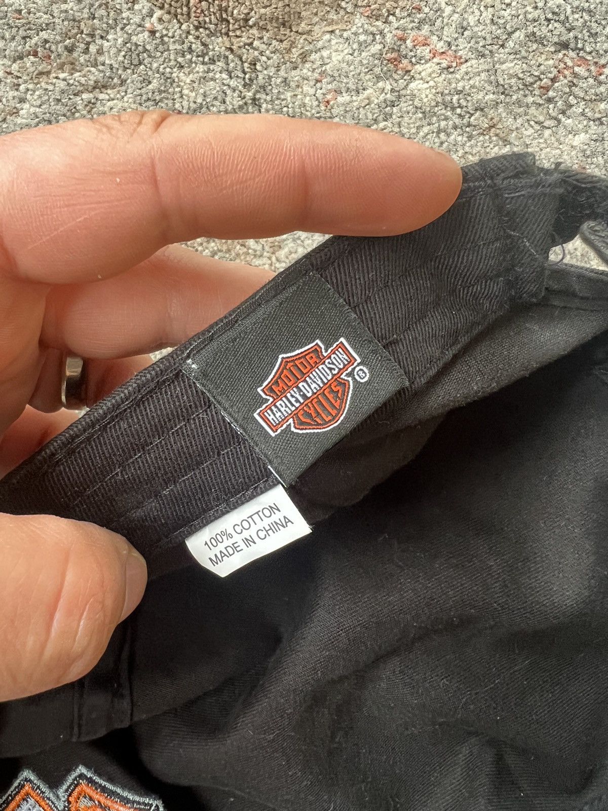 Harley Davidson × Vintage Harley Davidson Vintage Cap Size ONE SIZE - 6 Thumbnail
