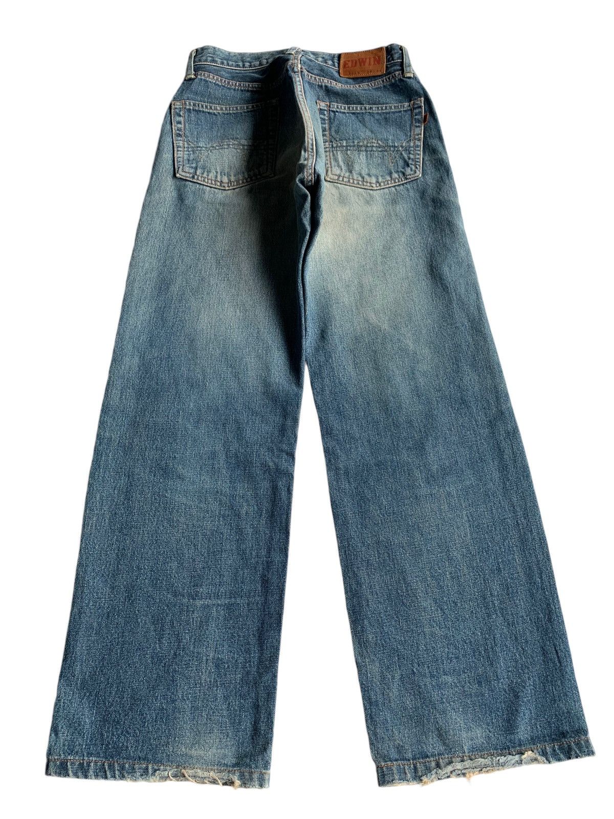 Edwin × If Six Was Nine × Jean EDWIN 505X SELVEDGE MUDWASH DISTRESSED DENIM Size US 28 / EU 44 - 4 Thumbnail