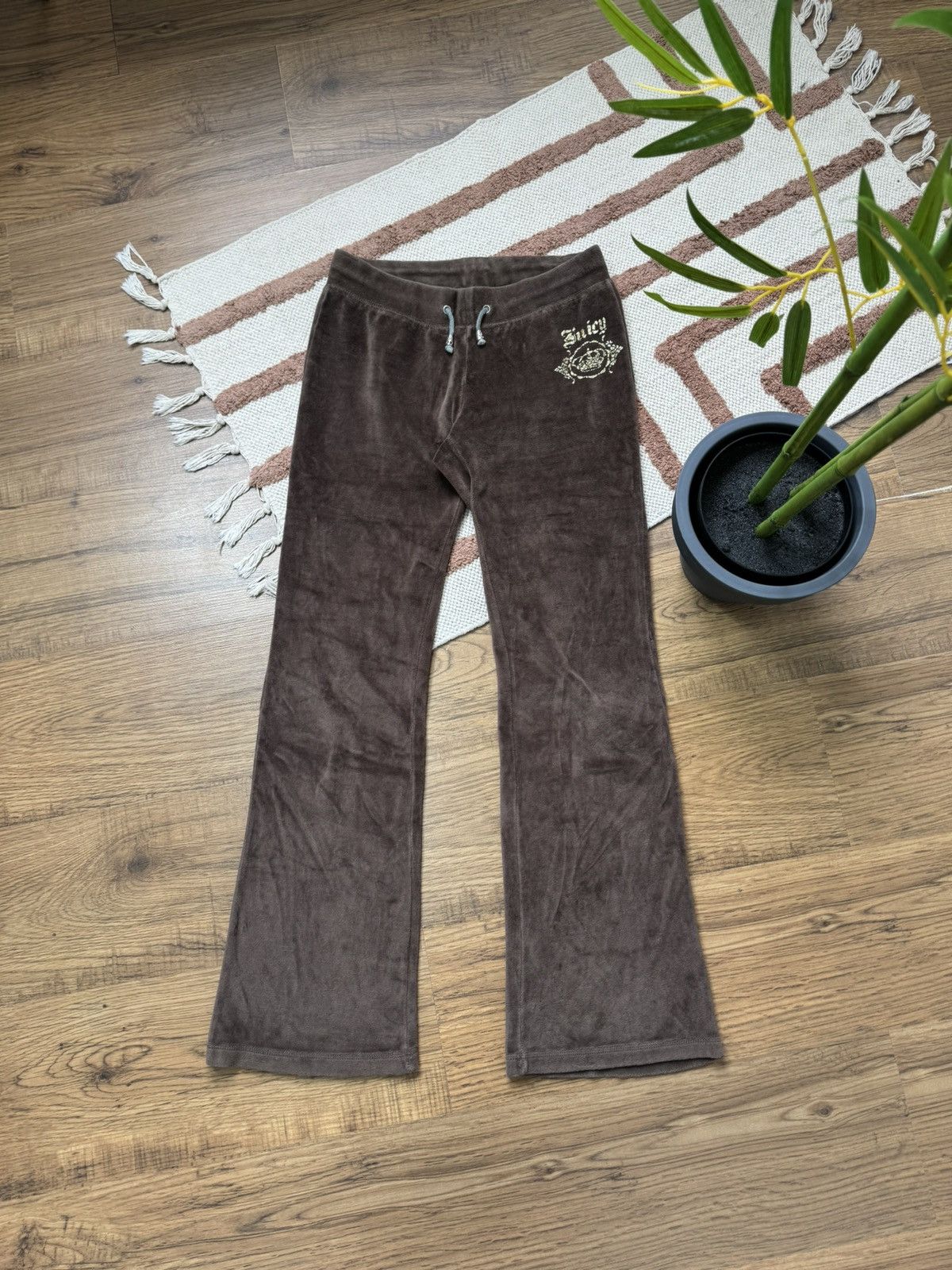 Juicy Couture VINTAGE JUICY COUTURE BROWN PANTS Size 30" / US 8 / IT 44 - 3 Thumbnail