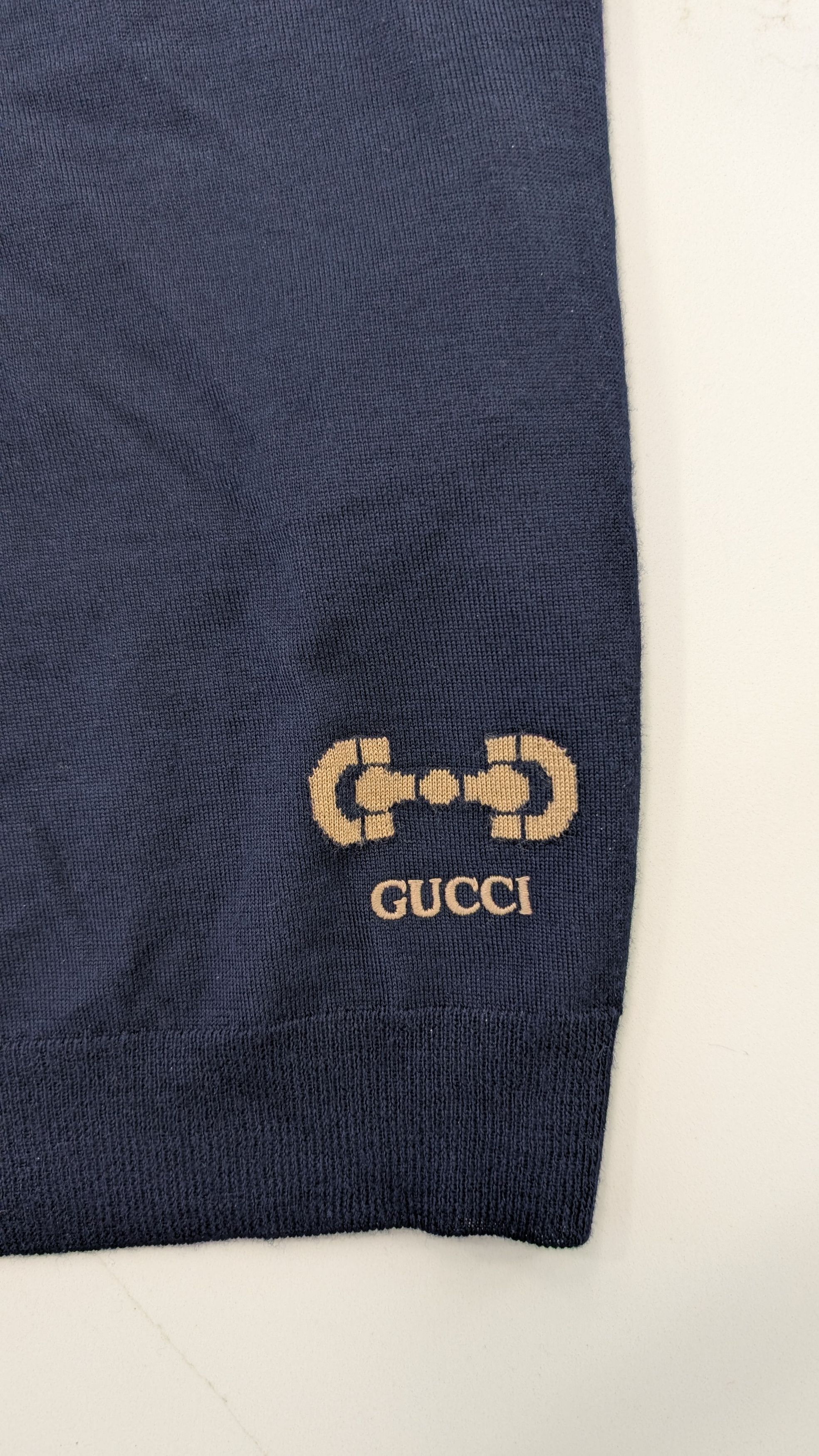 Gucci Gucci Wool Sweater Shirt Horsebit Intarsia Jumper Pullover Size US S / EU 44-46 / 1 - 6 Thumbnail