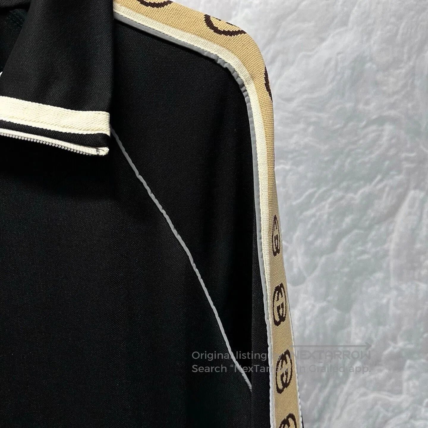 Gucci gucci side stripe zip jacket in black. Size US L / EU 52-54 / 3 - 3 Thumbnail