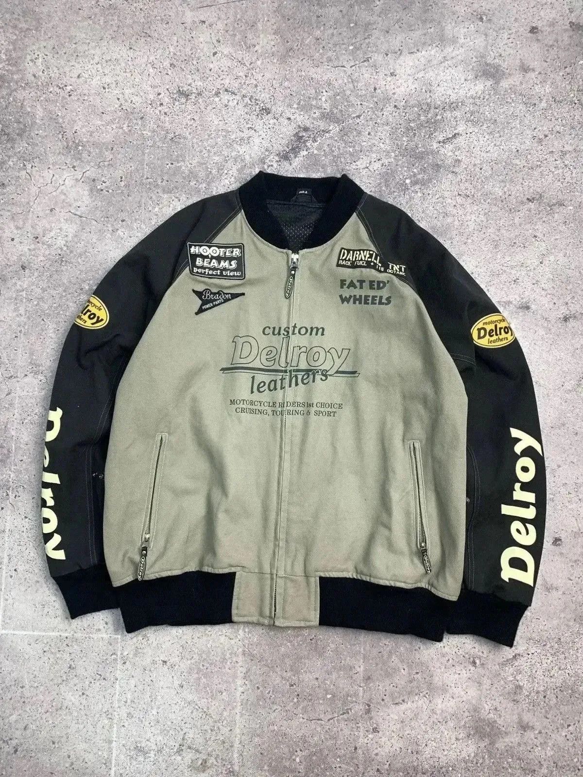 Formula 1 Vintage DELROY Racing Team Moto Jacket Y2K streetwear Size US XL / EU 56 / 4 - 15 Thumbnail