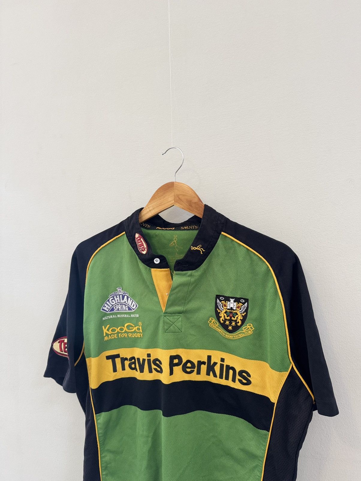 Vintage Northampton Saints Rugby Home Signed Shirt 2004/2005 - Kooga Size US L / EU 52-54 / 3 - 2 Thumbnail