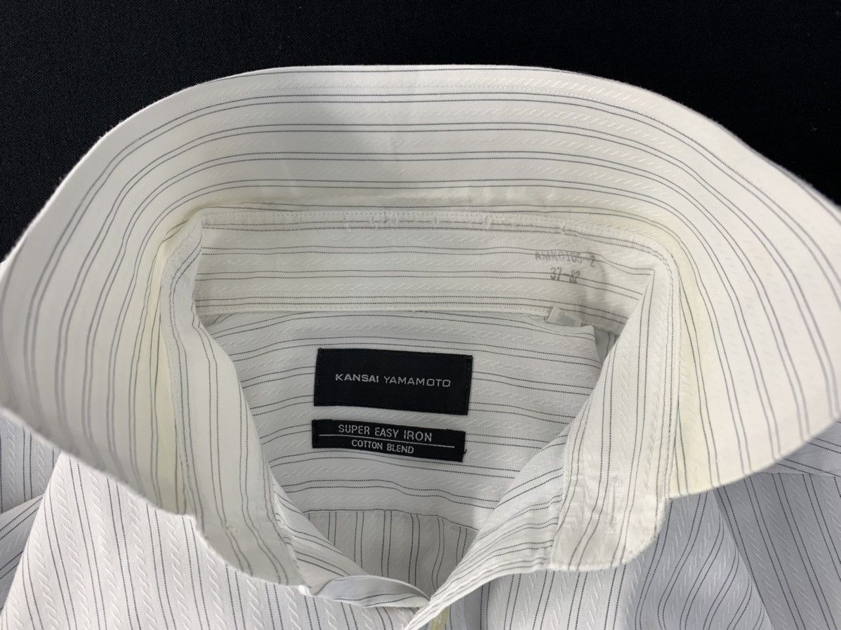 Kansai Yamamoto 90s Kansai Yamamoto Striped Casual Office Wear Cotton Blend Size US M / EU 48-50 / 2 - 14 Thumbnail
