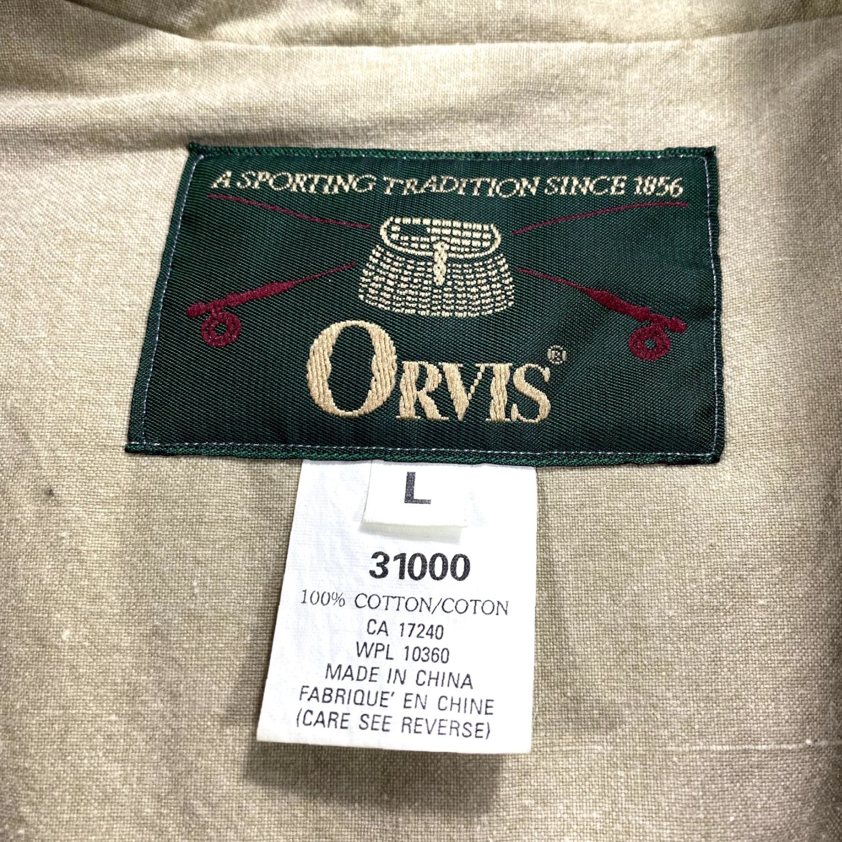 Orvis VINTAGE Orvis Vest Mens Large Beige Fishing Utility Safari Photography Canvas Size US L / EU 52-54 / 3 - 6 Thumbnail