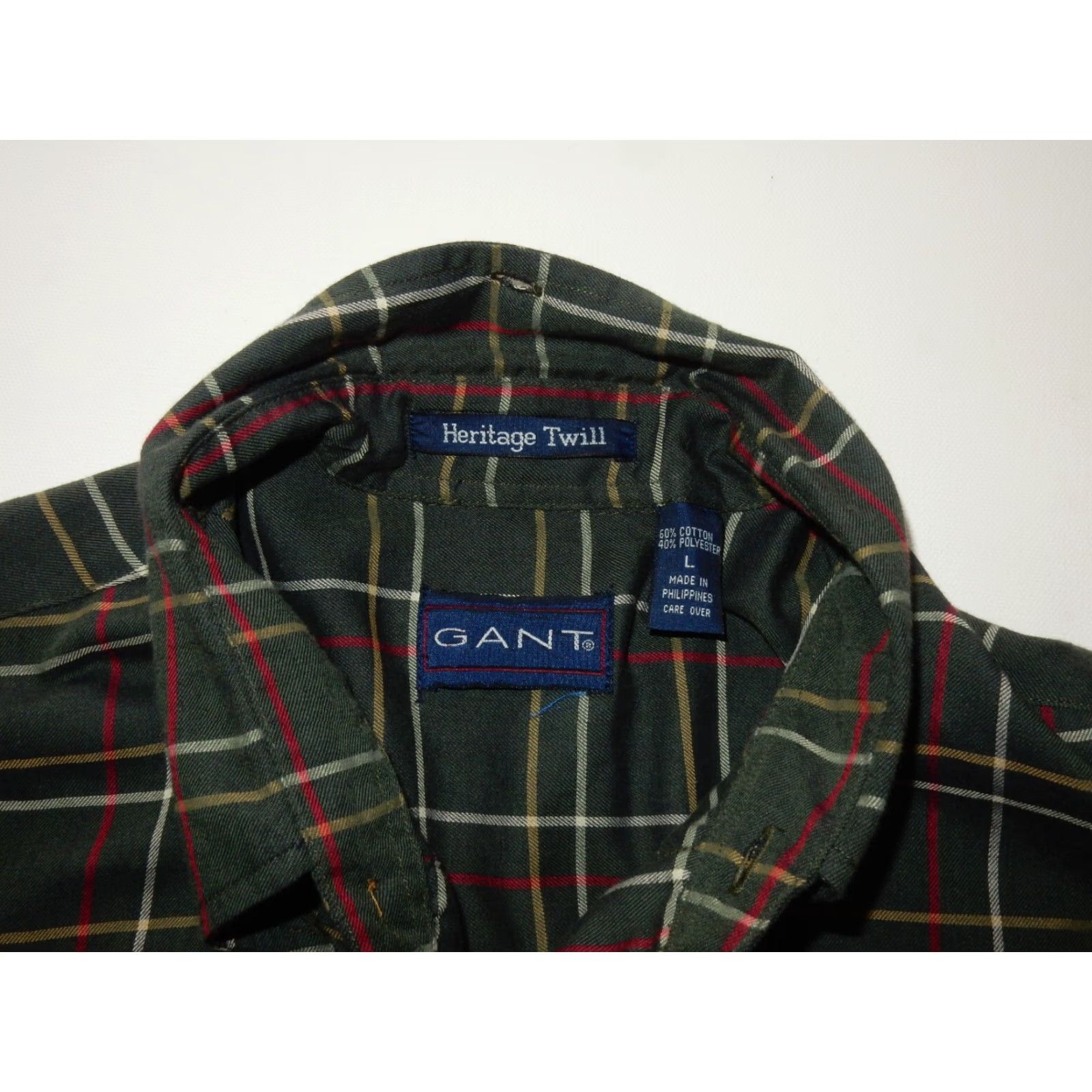 Gant GANT Men's Button Front Shirt Size L Heritage Twill Size US L / EU 52-54 / 3 - 5 Thumbnail