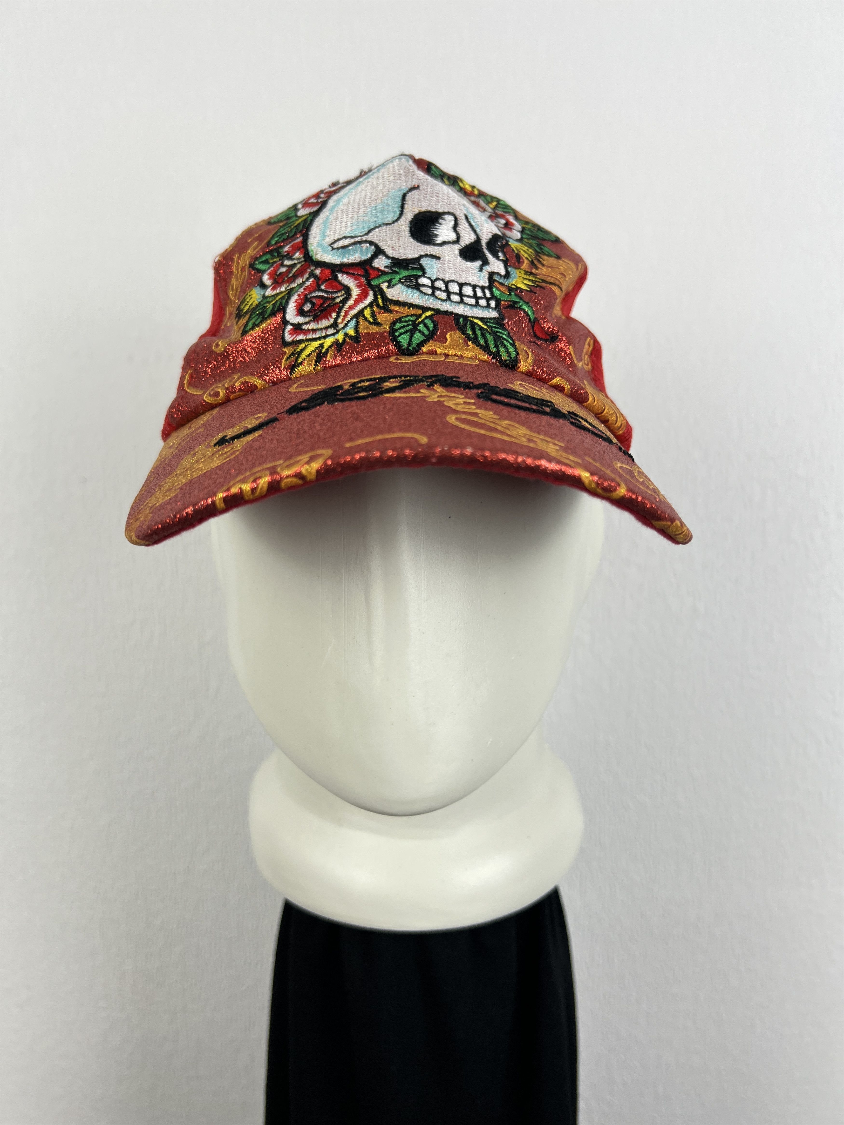 Vintage Ed Hardy Trucker Hat Snapback Christian Audigier Cap Rare Size ONE SIZE - 2 Thumbnail