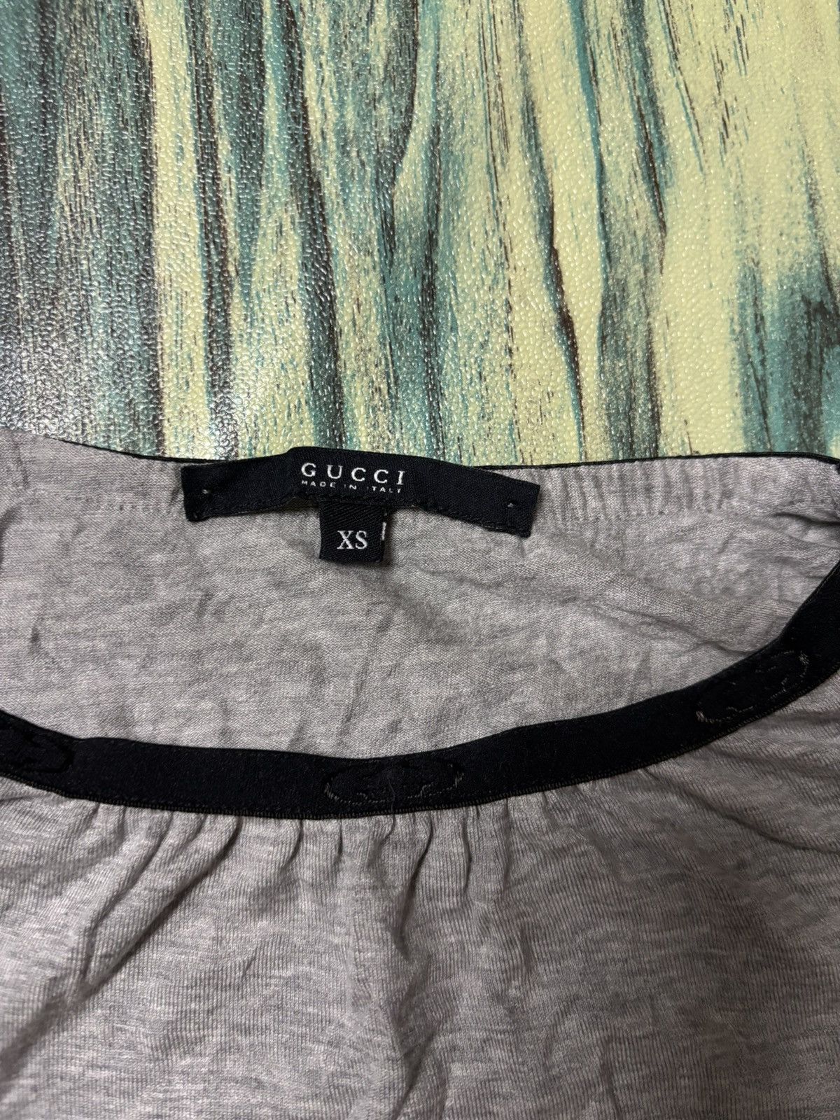 Gucci Gucci Made In Italy Heather Grey Ringer Tee Size XS / US 0-2 / IT 36-38 - 3 Thumbnail