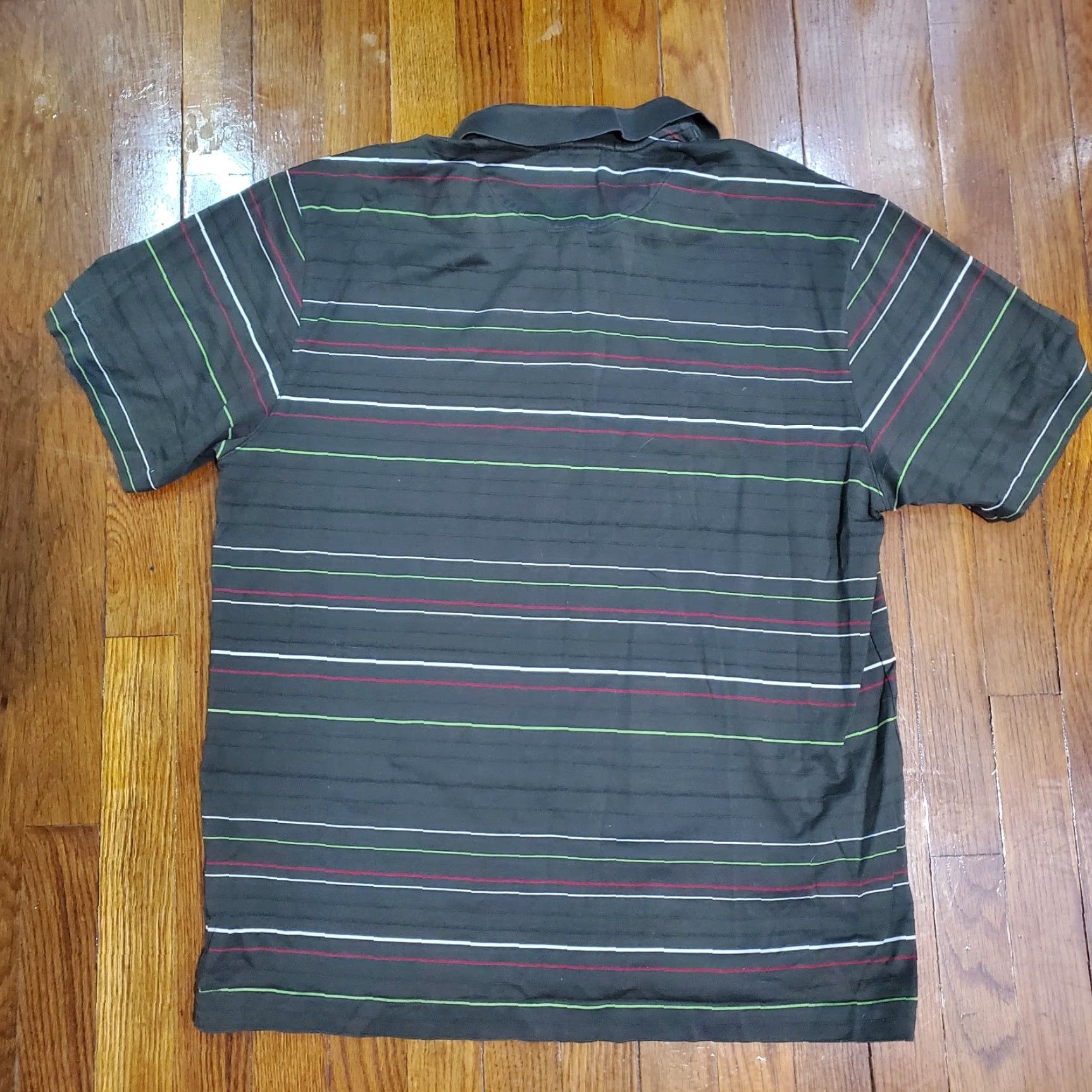 Nike VINTAGE Nike Dri-Fit Tiger Woods Collection Polo Shirt Mens L Brown Striped Size US L / EU 52-54 / 3 - 7 Thumbnail