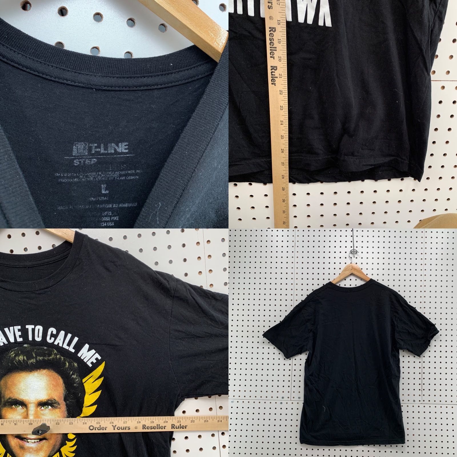 Vintage Night Hawk Shirt Men Black Short Sleeve Movie Will Ferrel Adult L Night Hawk Shirt Black Short Sleeve Movie Will Ferrel Size US L / EU 52-54 / 3 - 8 Thumbnail